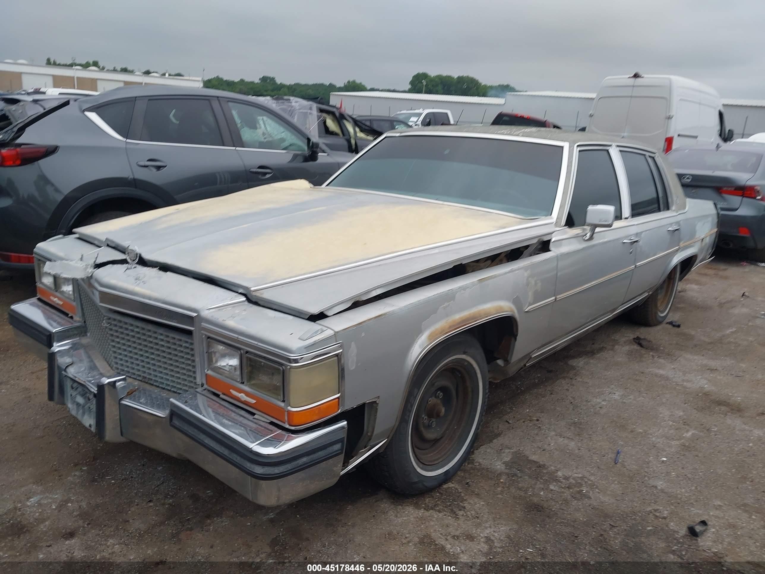 1988 Cadillac Brougham   Gray vin: 1G6DW51Y2J9702810