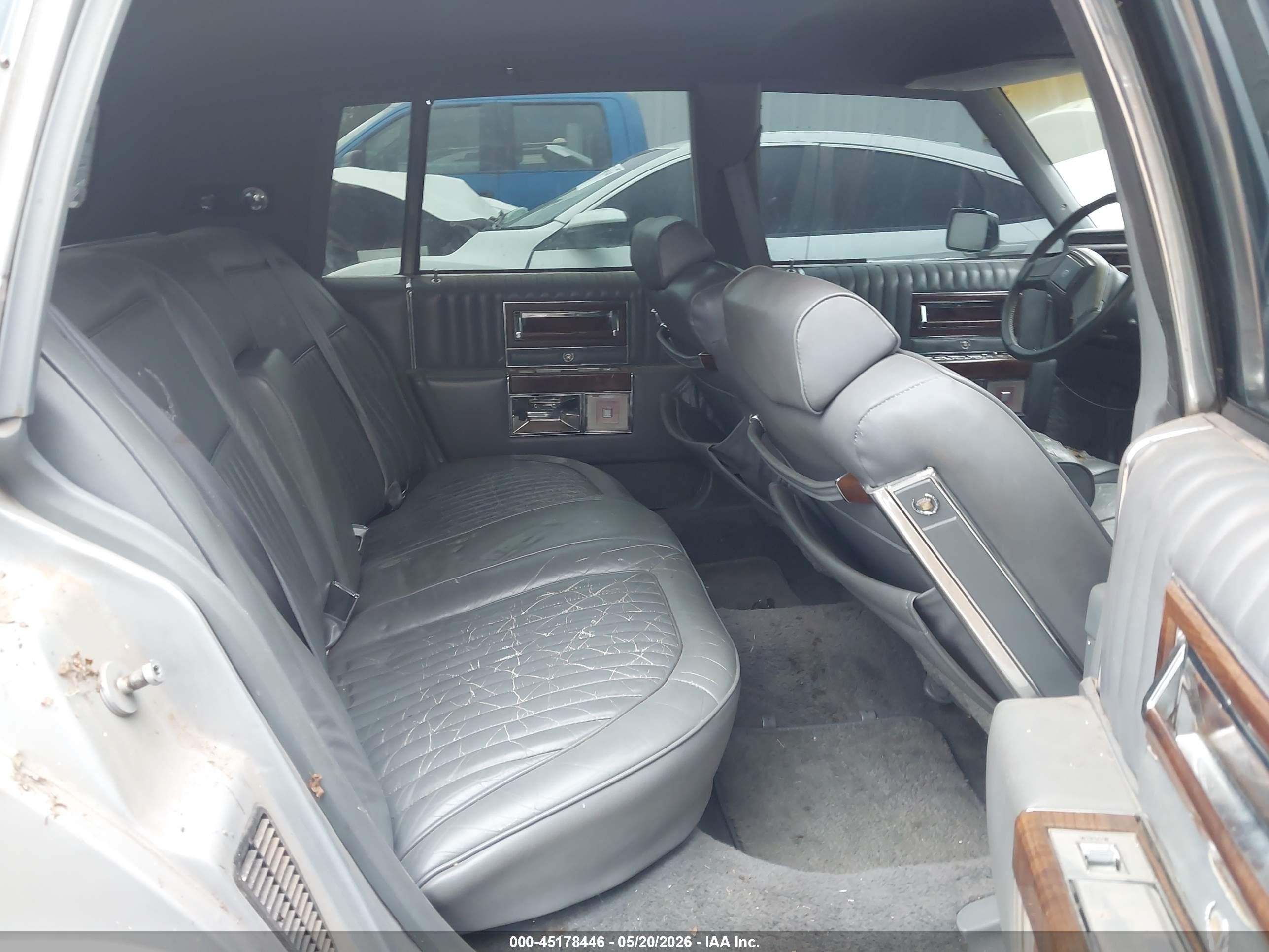 1988 Cadillac Brougham   Gray vin: 1G6DW51Y2J9702810