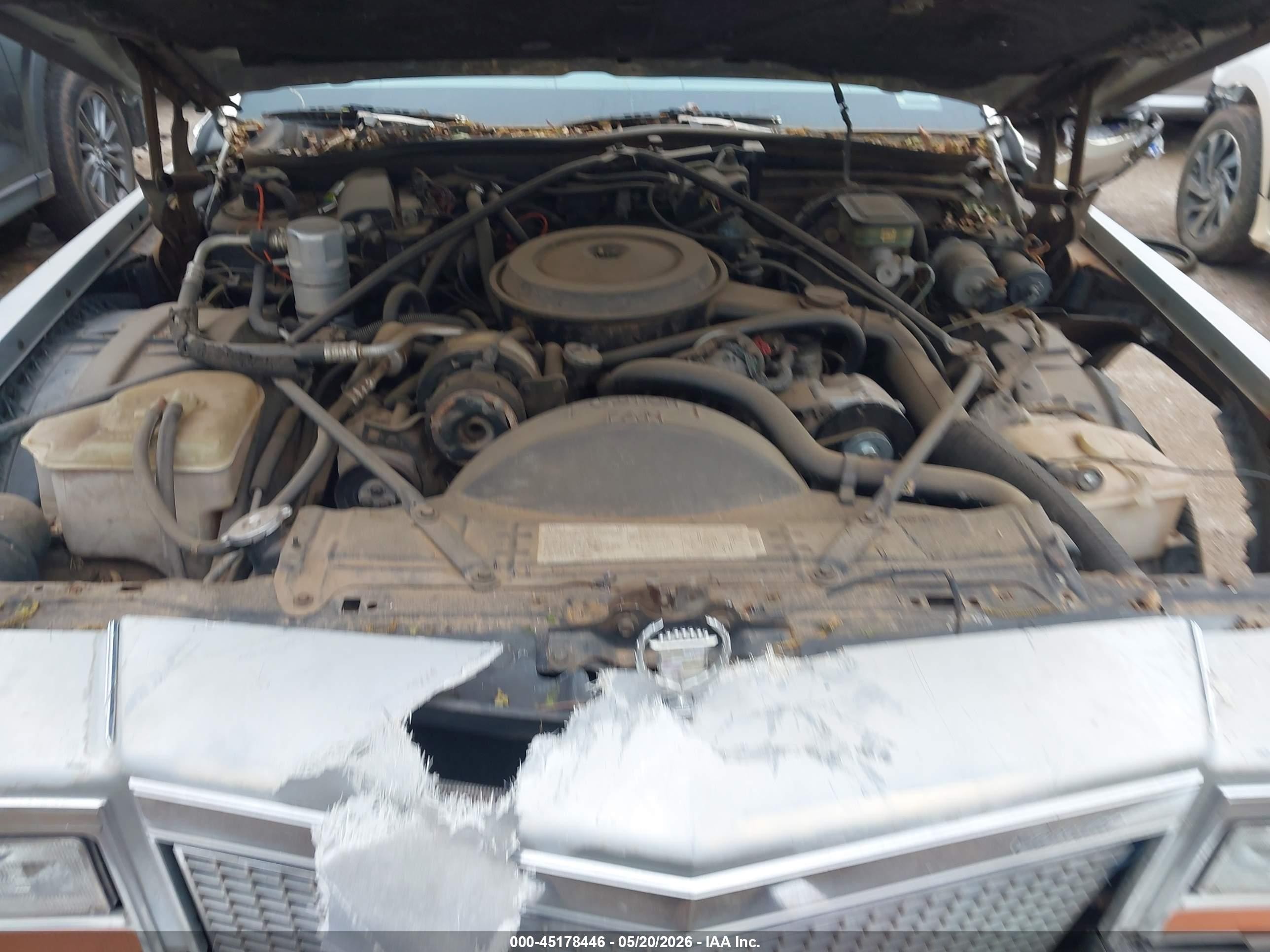 1988 Cadillac Brougham   Gray vin: 1G6DW51Y2J9702810