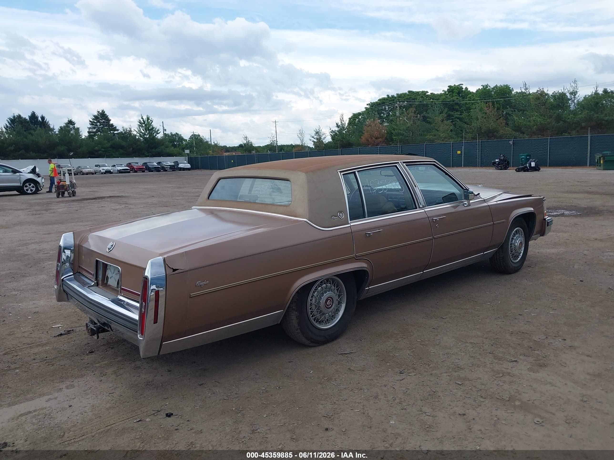 1988 Cadillac Brougham   Brown vin: 1G6DW51Y2J9702872