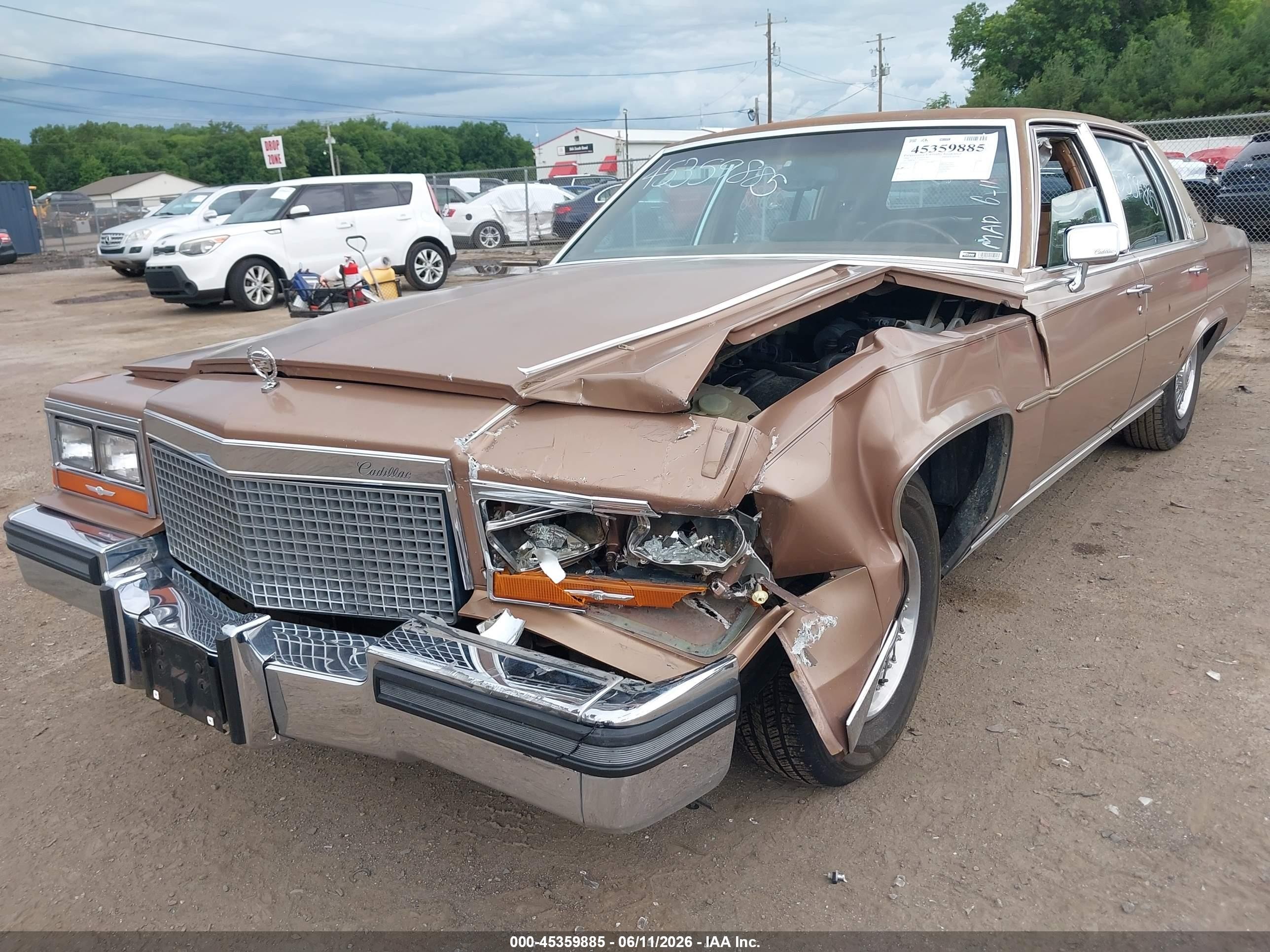 1988 Cadillac Brougham   Brown vin: 1G6DW51Y2J9702872