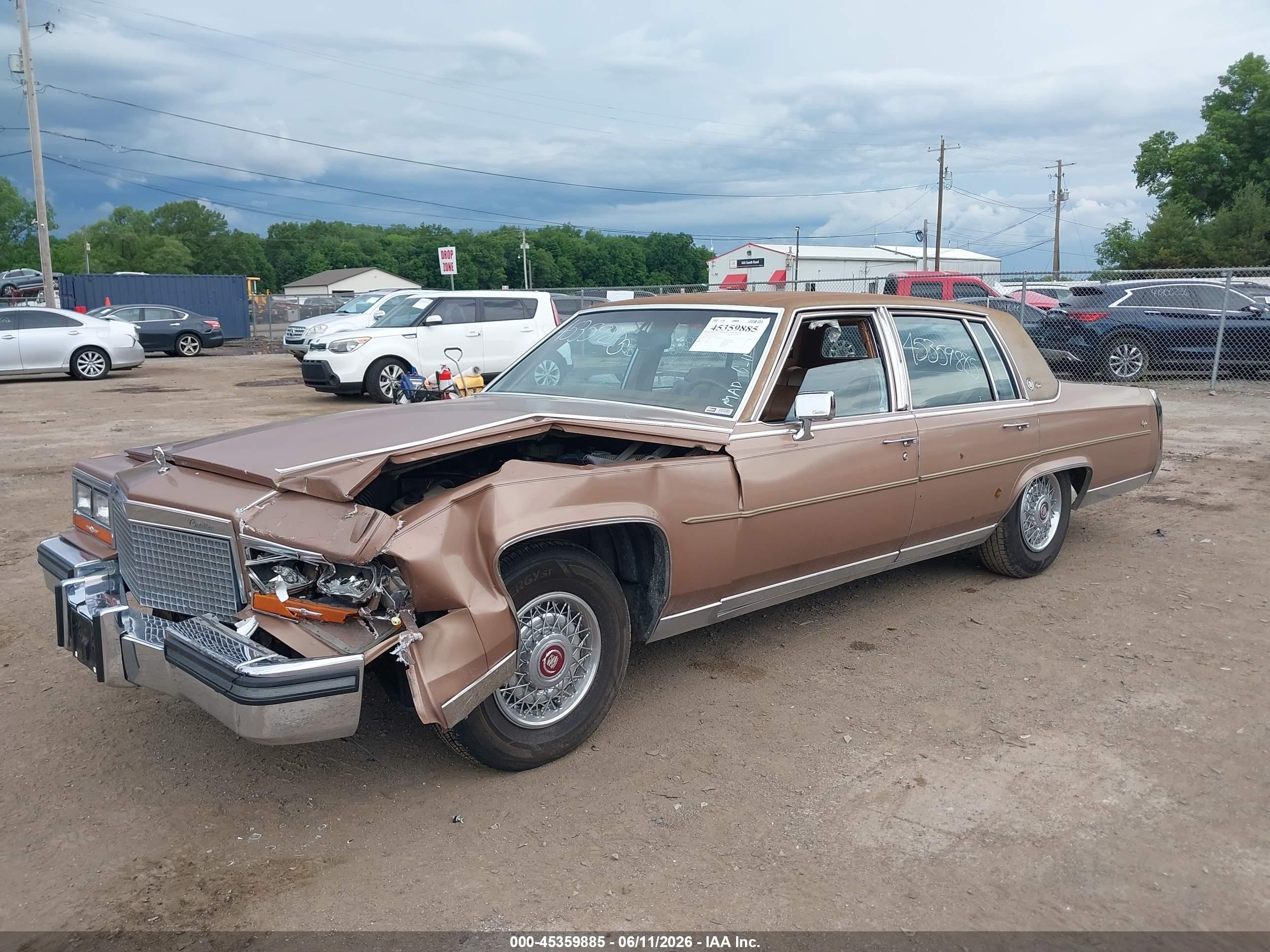 1988 Cadillac Brougham   Brown vin: 1G6DW51Y2J9702872