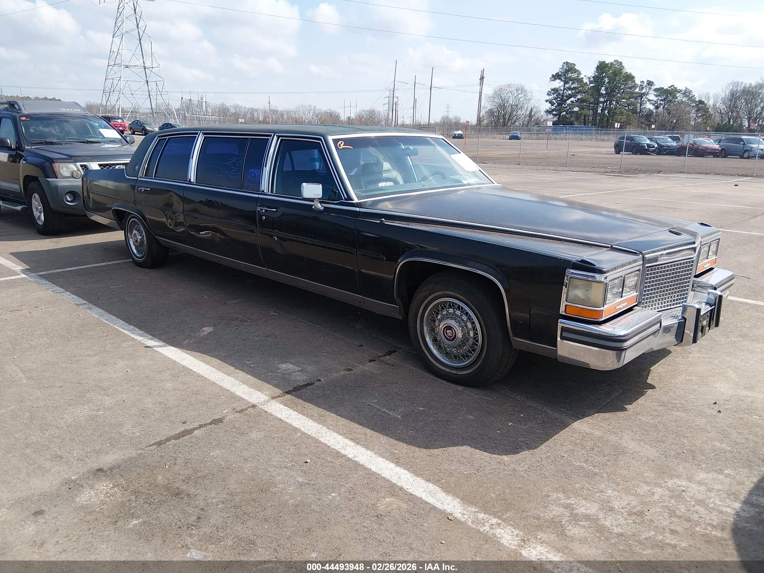 1988 Cadillac Brougham   Black vin: 1G6DW51Y3J9713010