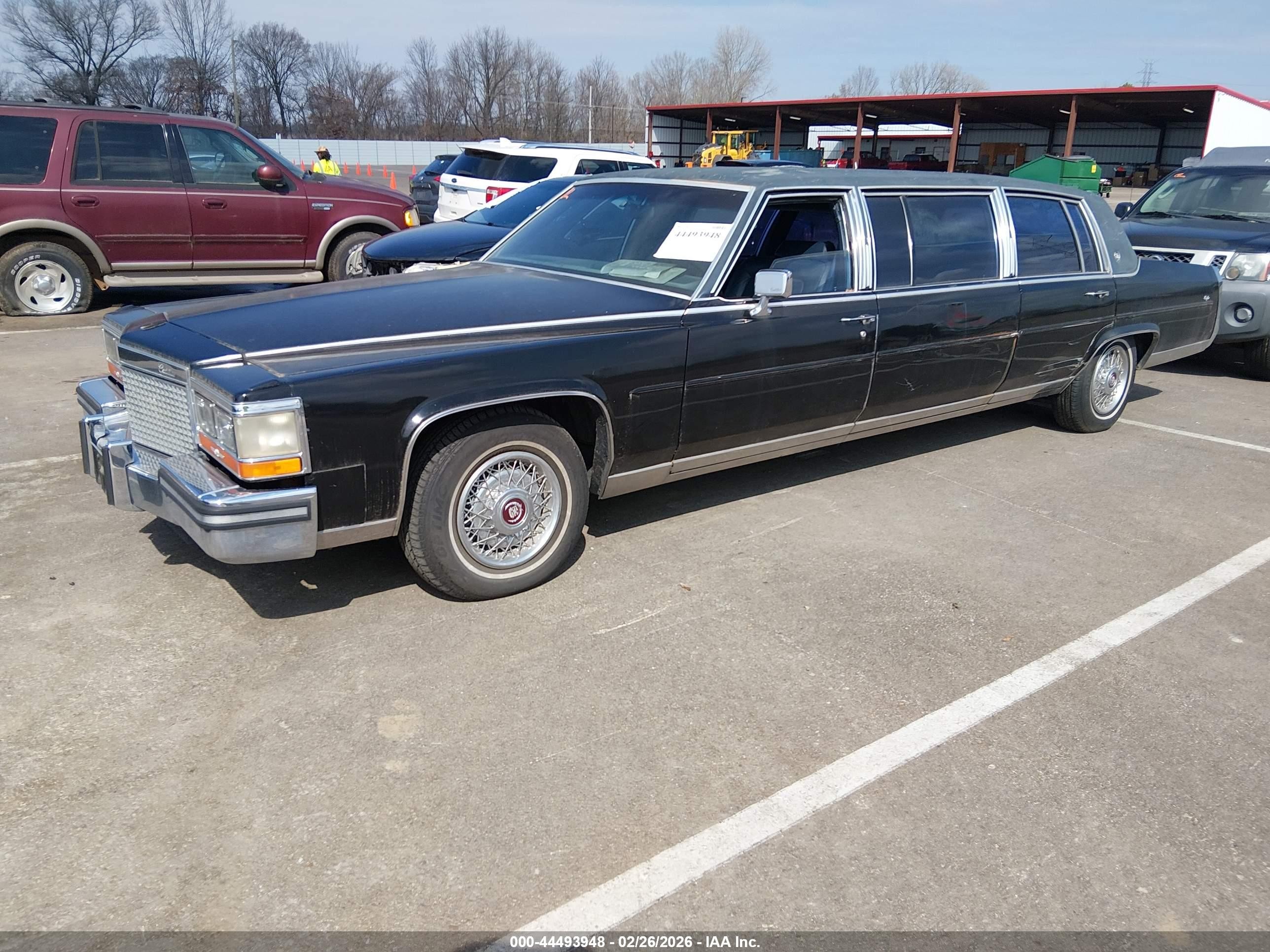 1988 Cadillac Brougham   Black vin: 1G6DW51Y3J9713010