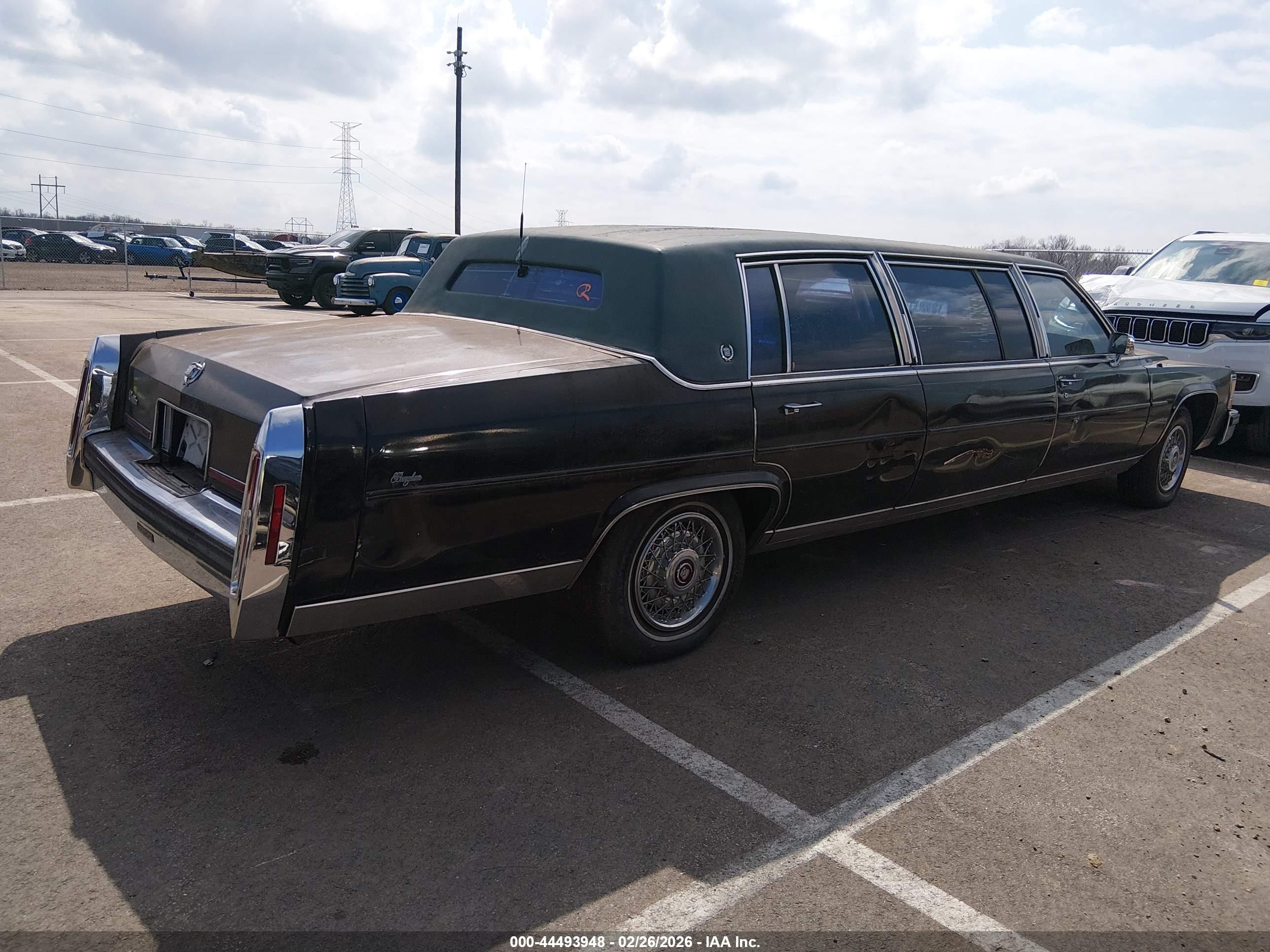 1988 Cadillac Brougham   Black vin: 1G6DW51Y3J9713010