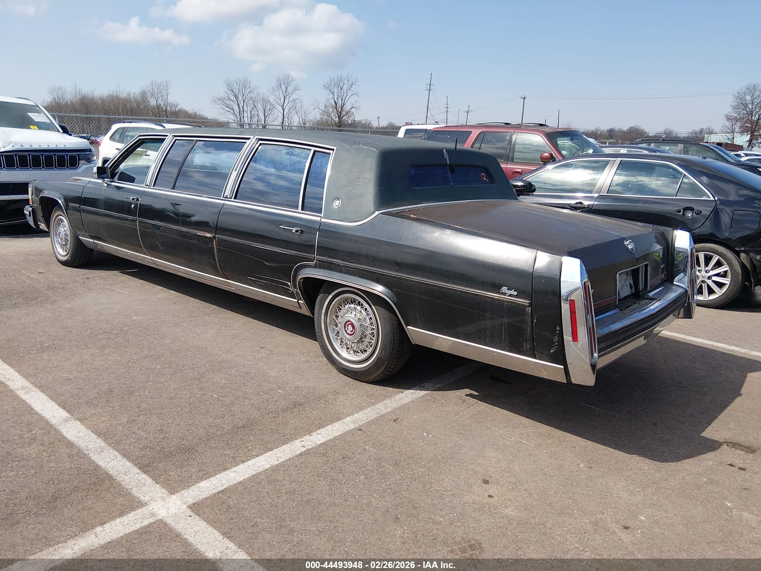 1988 Cadillac Brougham   Black vin: 1G6DW51Y3J9713010