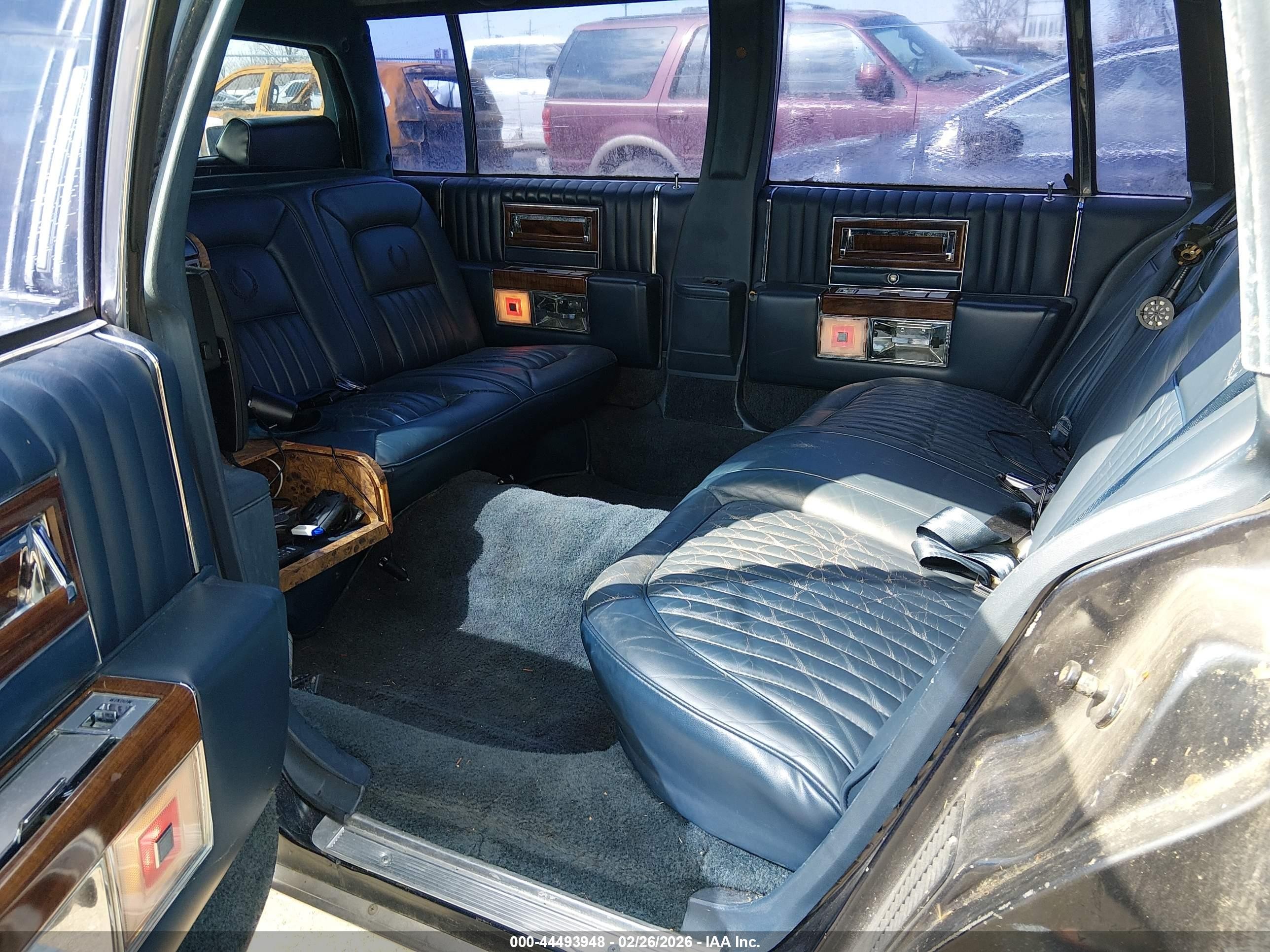 1988 Cadillac Brougham   Black vin: 1G6DW51Y3J9713010