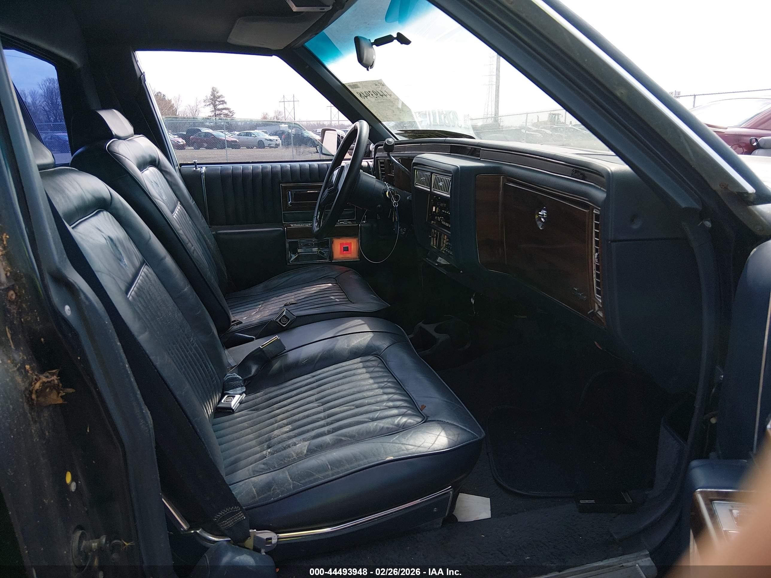 1988 Cadillac Brougham   Black vin: 1G6DW51Y3J9713010