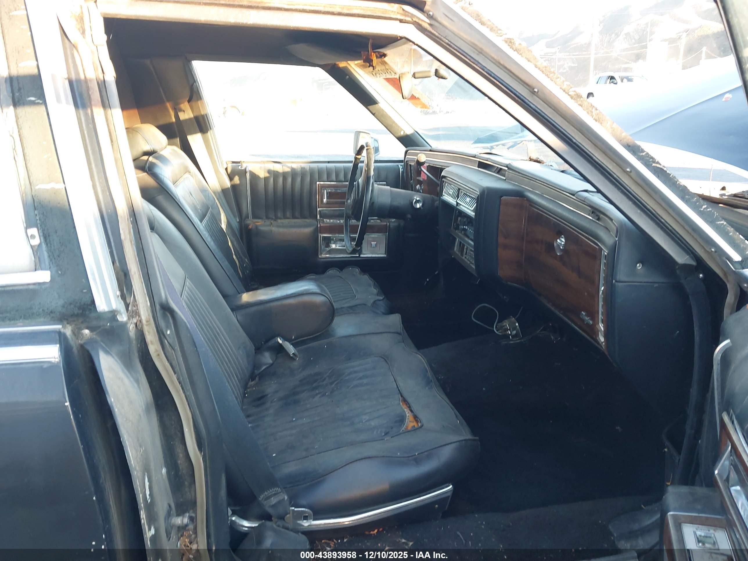1987 Cadillac Brougham   Black vin: 1G6DW51Y7H9727406