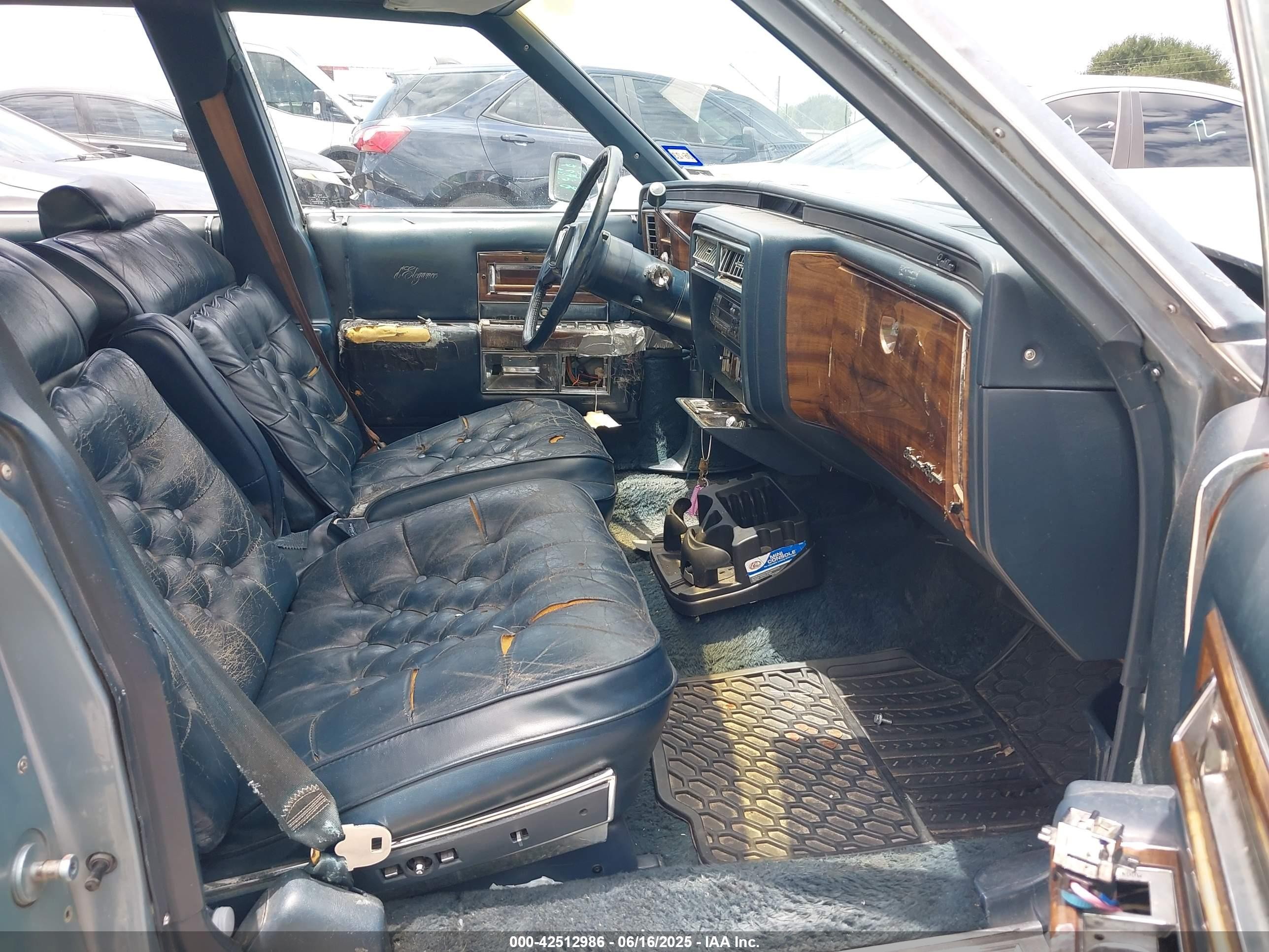 1987 Cadillac Brougham   Blue vin: 1G6DW51Y8H9754887