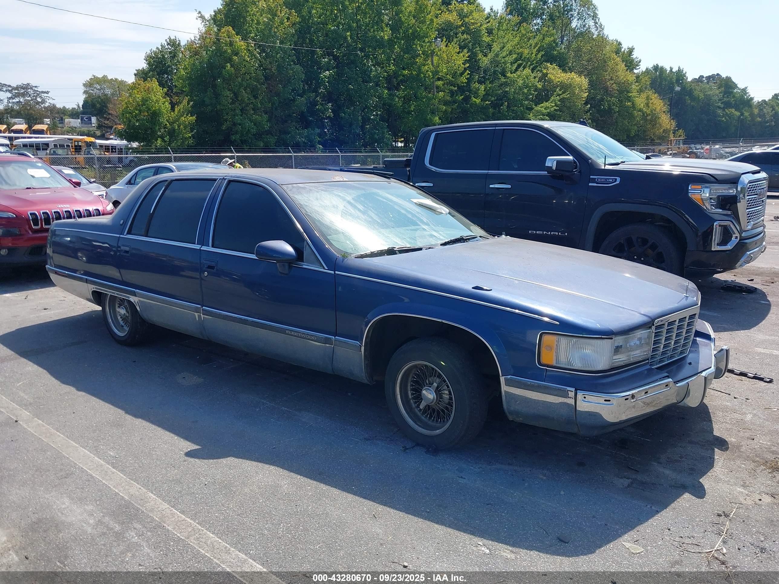 1994 Cadillac Fleetwood Brougham Blue vin: 1G6DW52P2RR714456