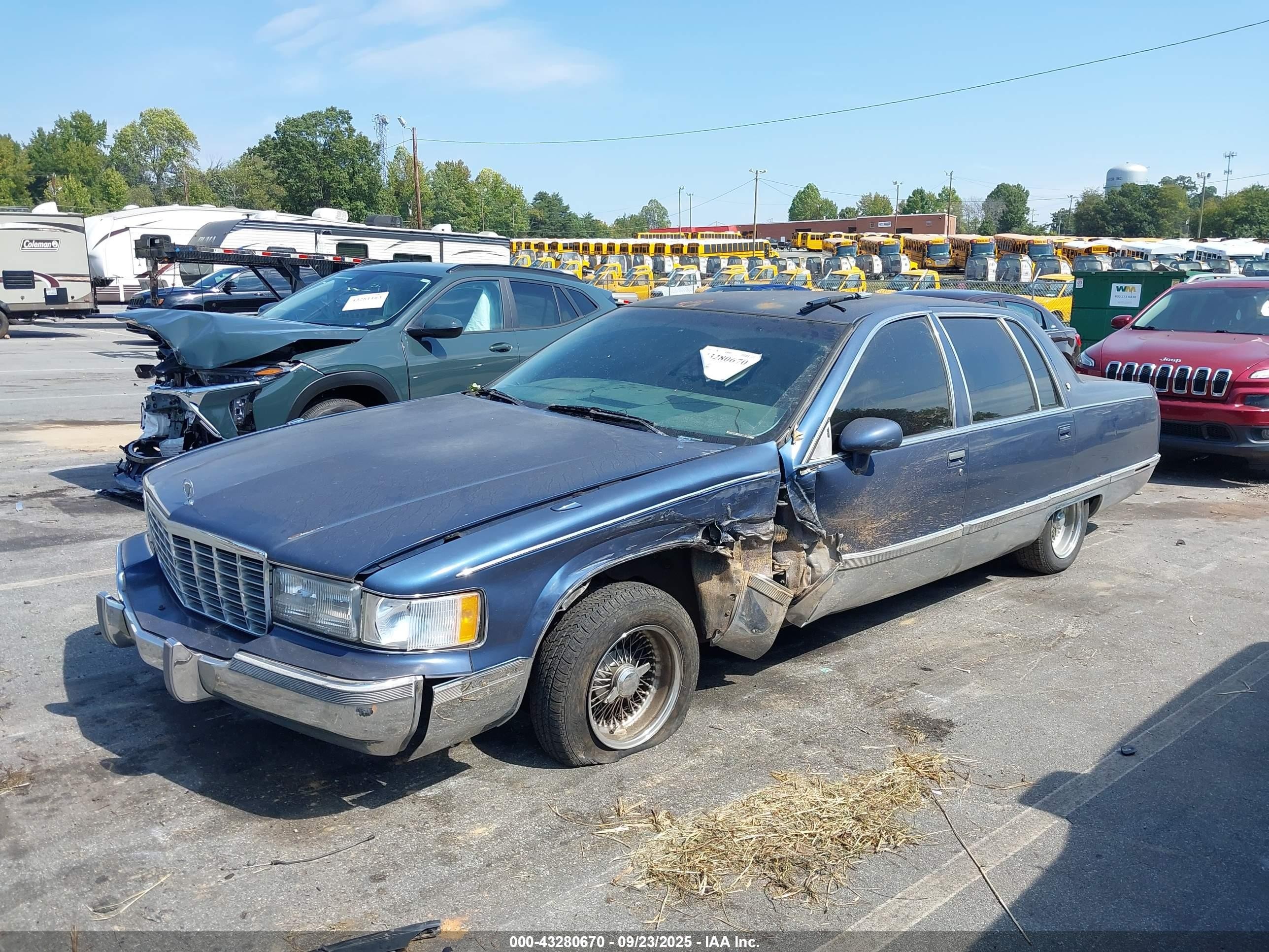 1994 Cadillac Fleetwood Brougham Blue vin: 1G6DW52P2RR714456
