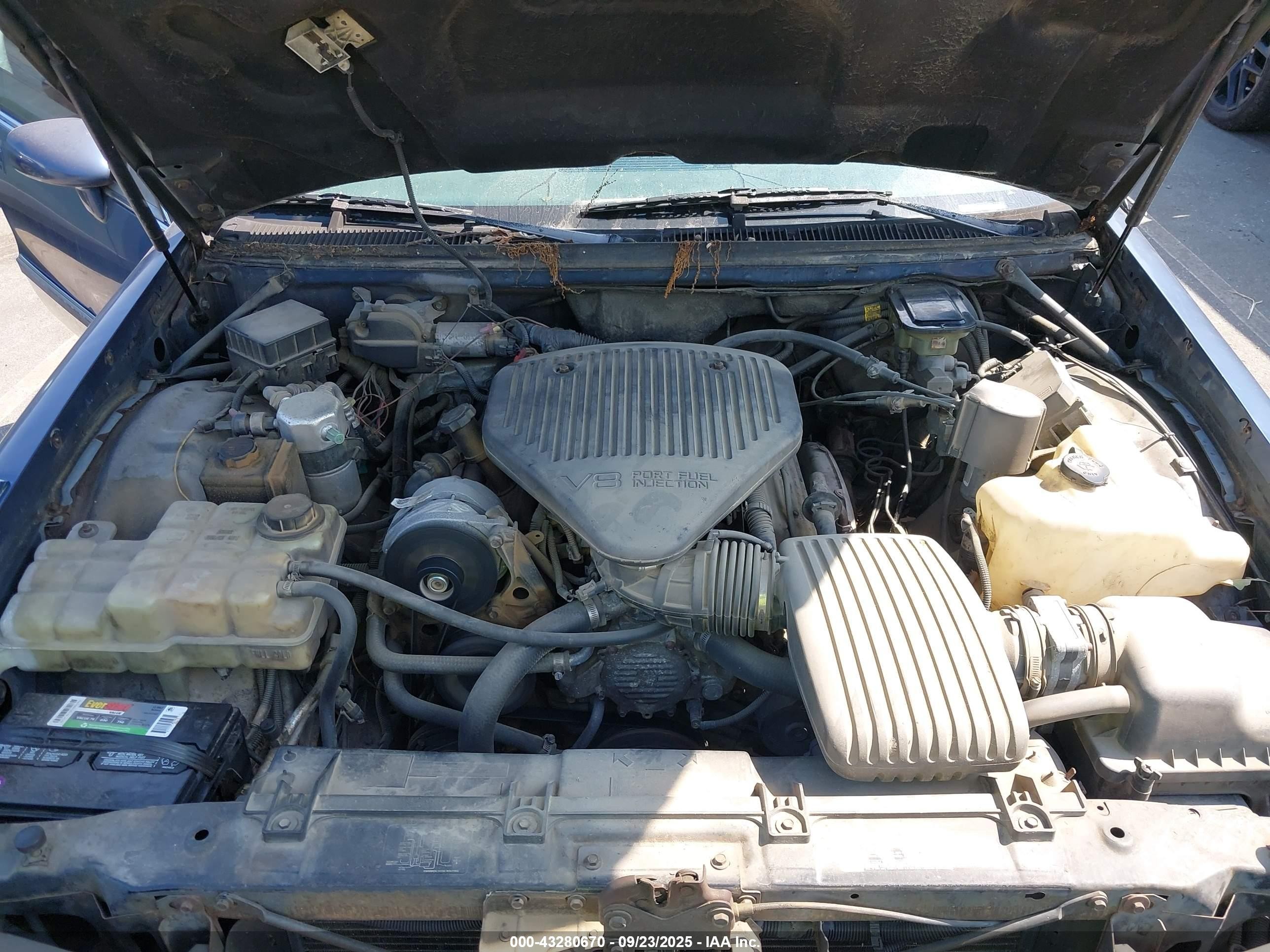 1994 Cadillac Fleetwood Brougham Blue vin: 1G6DW52P2RR714456