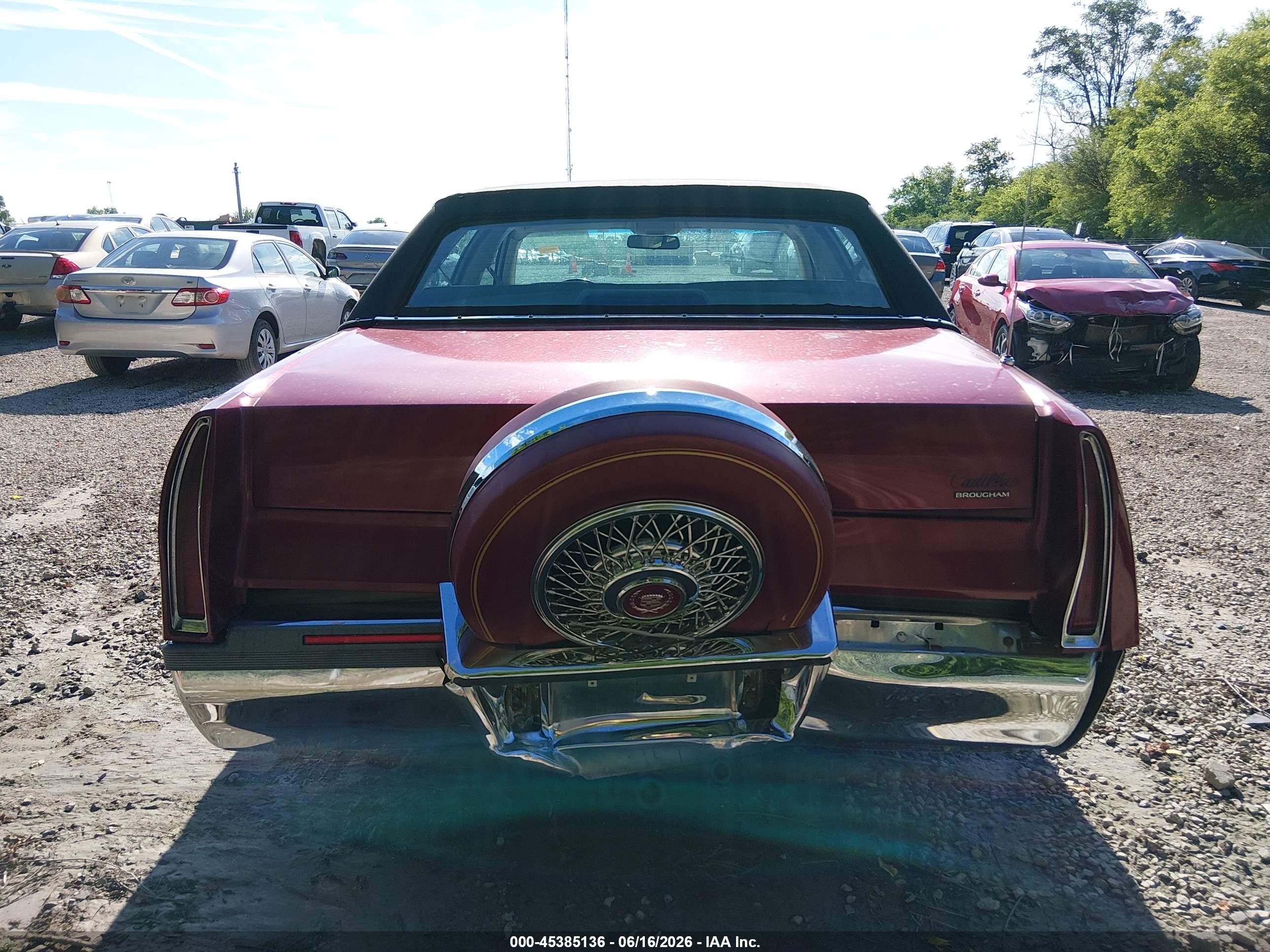 1995 Cadillac Fleetwood Brougham Red vin: 1G6DW52P3SR707506