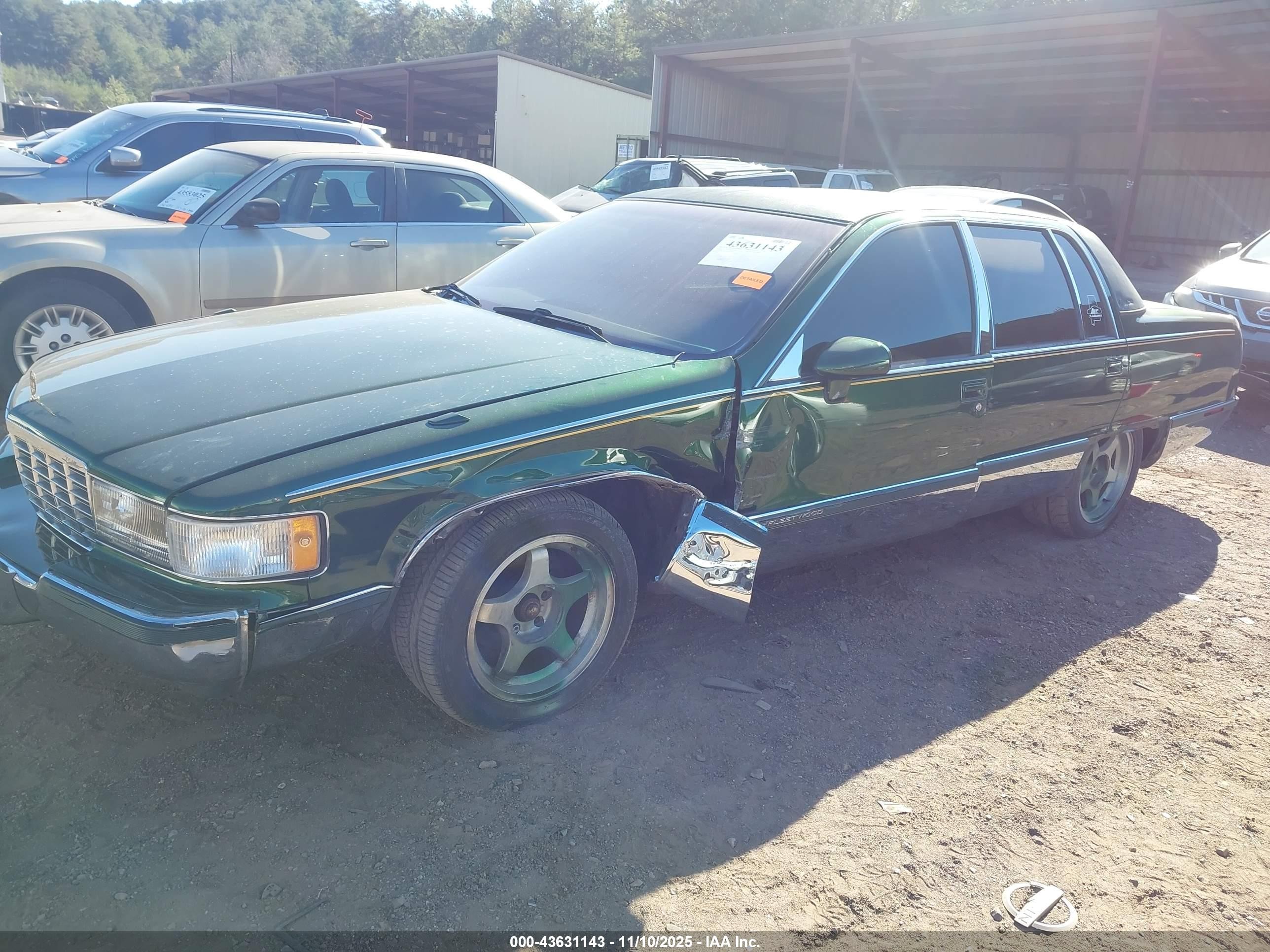 1994 Cadillac Fleetwood Brougham Green vin: 1G6DW52P9RR724417