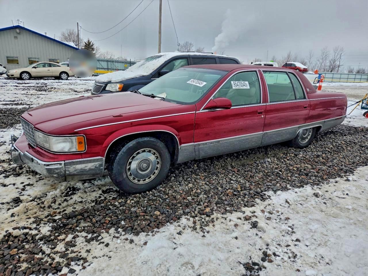 1996 Cadillac Fleetwood Base Burgundy vin: 1G6DW52PXTR712137