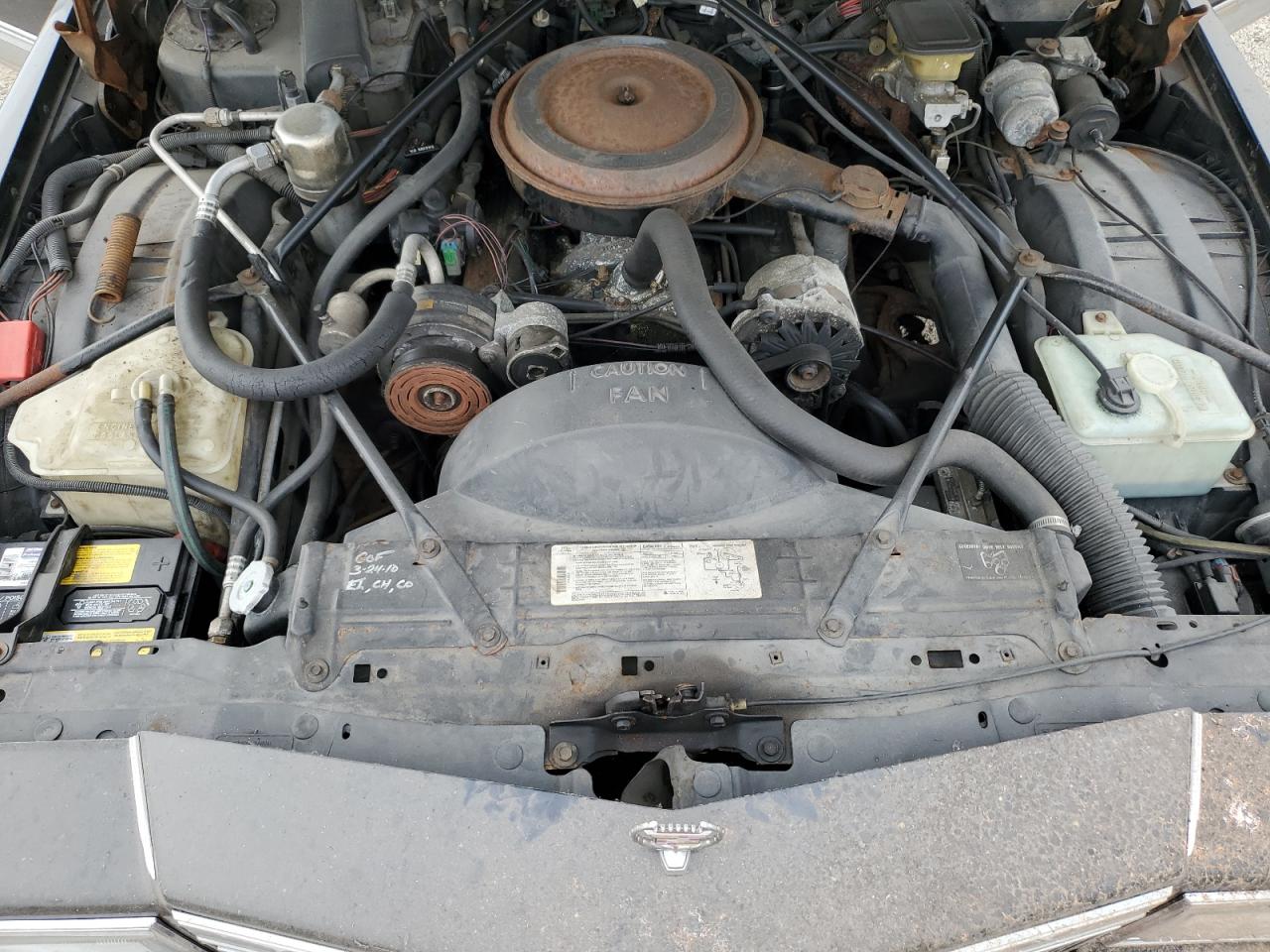 1990 Cadillac Brougham Черный vin: 1G6DW5472LR731634