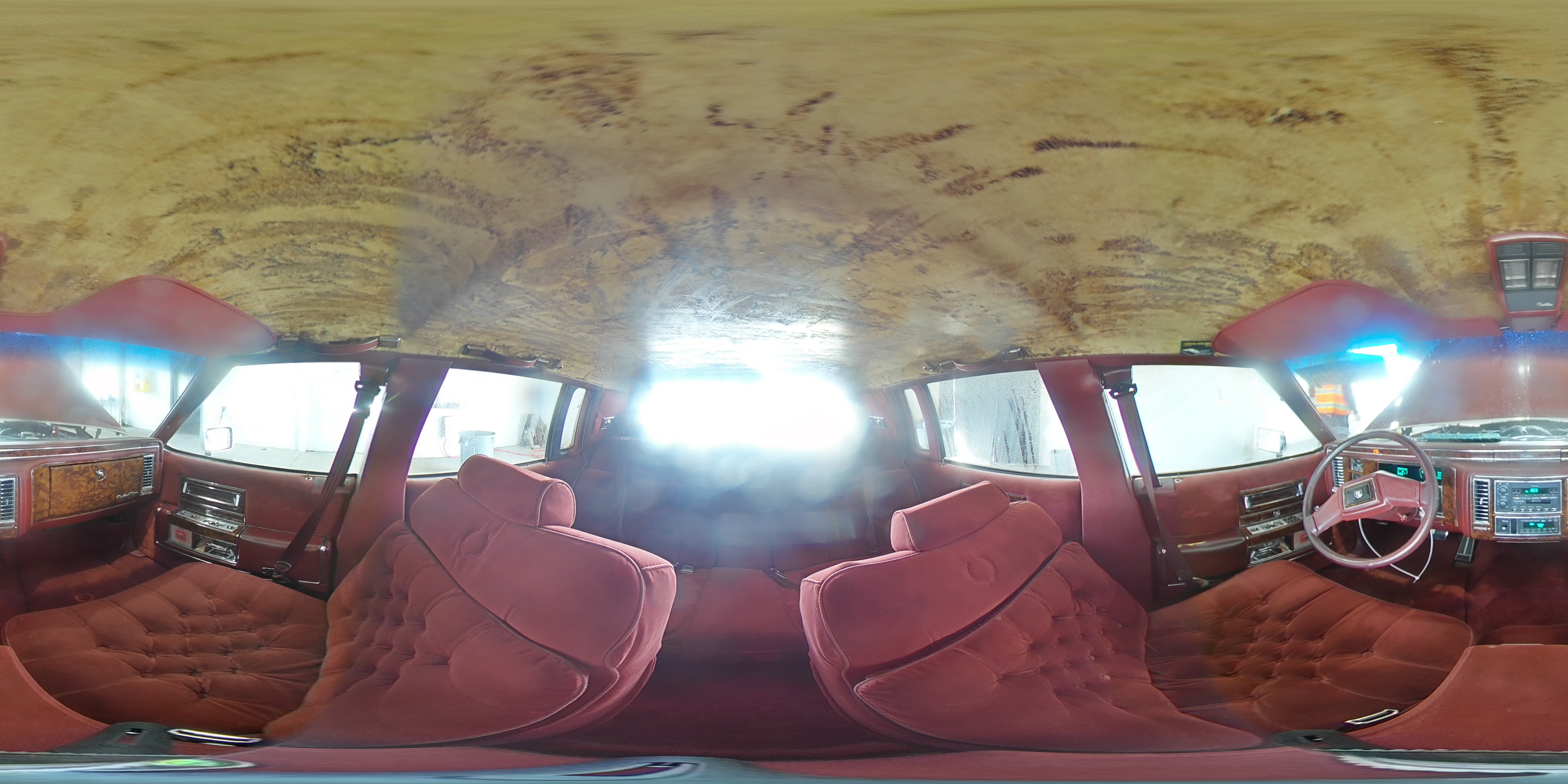 1990 Cadillac Brougham Maroon vin: 1G6DW5476LR712617