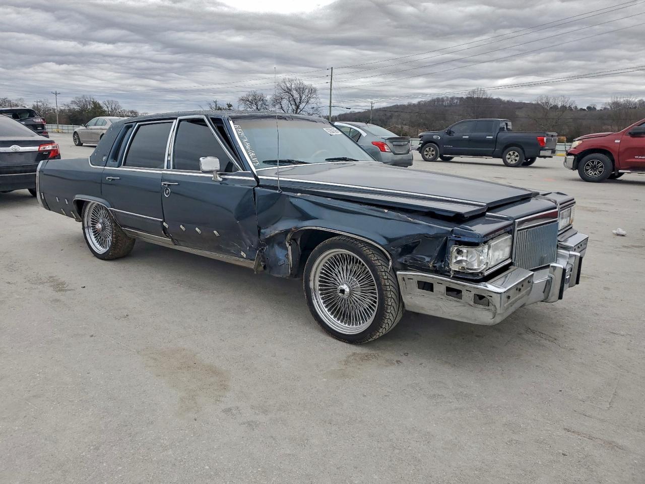 1990 Cadillac Brougham Синий vin: 1G6DW5476LR733645