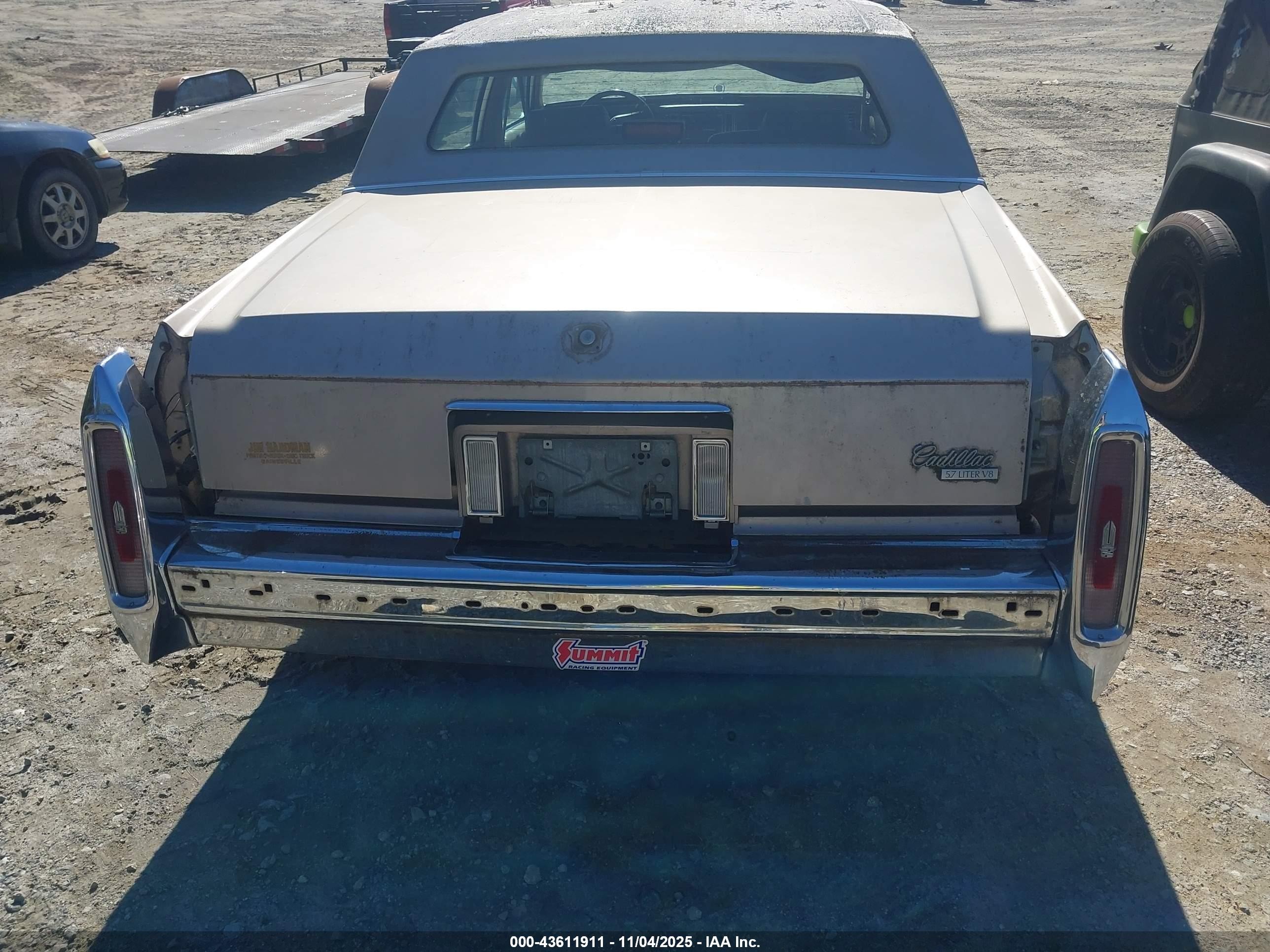 1991 Cadillac Brougham   Желто-коричневый vin: 1G6DW5476MR708620
