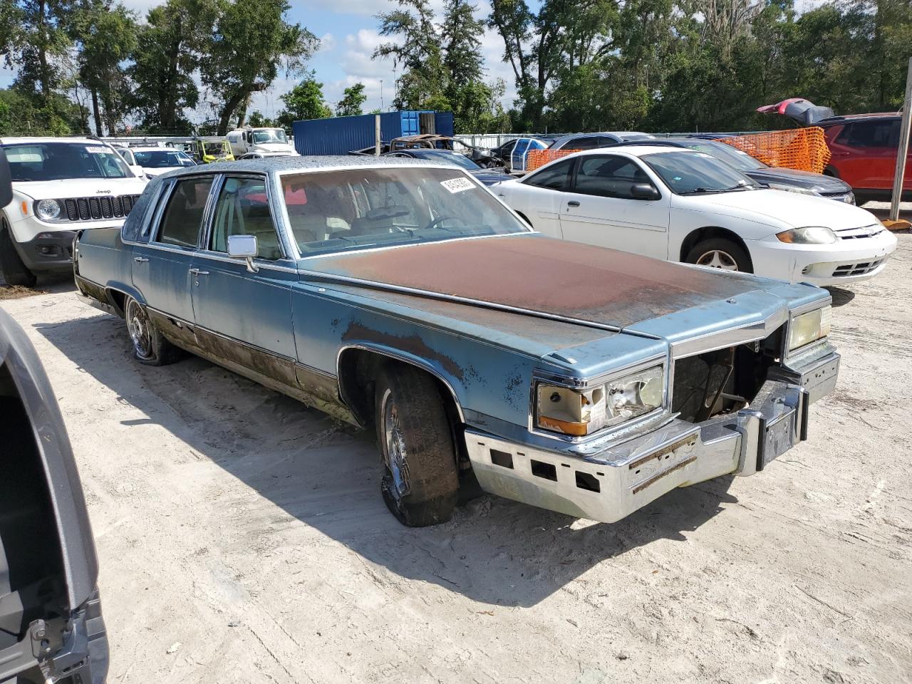 1990 Cadillac Brougham Синий vin: 1G6DW547XLR707792