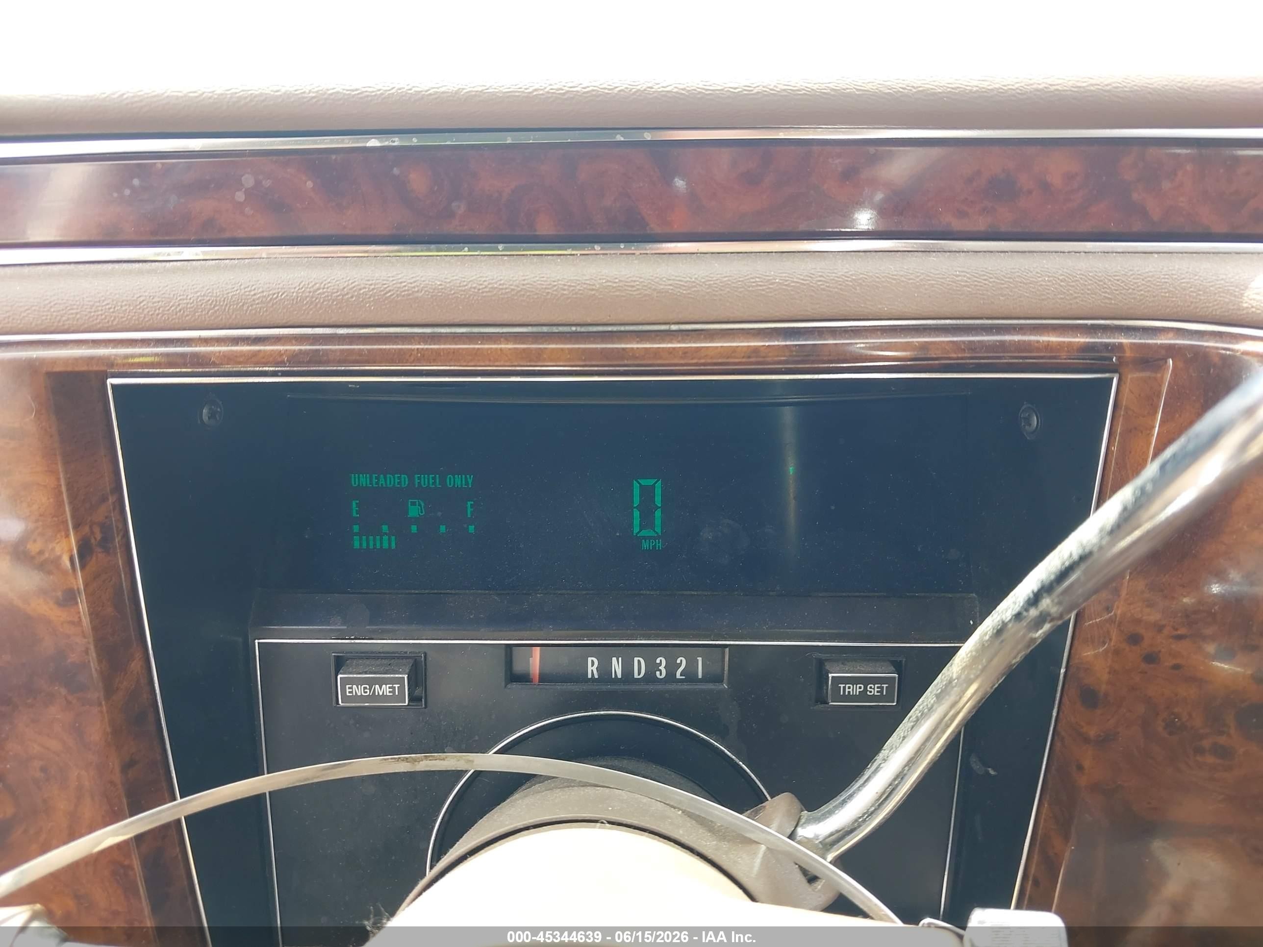 1991 Cadillac Brougham   White vin: 1G6DW54E5MR702290