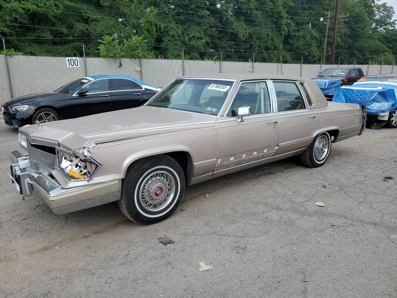1991 Cadillac Brougham Beige vin: 1G6DW54E7MR717745