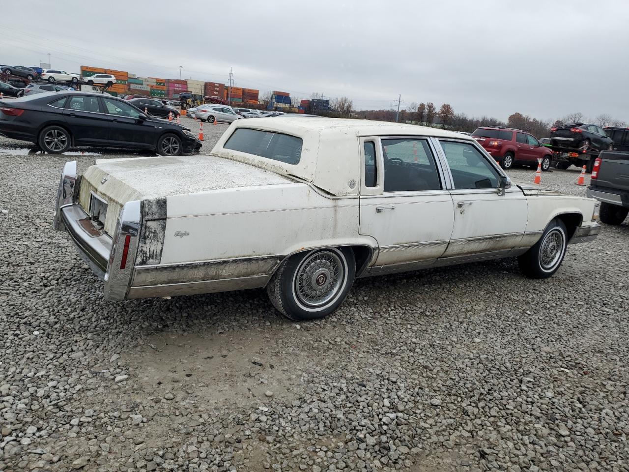 1990 Cadillac Brougham Белый vin: 1G6DW54Y3LR703463