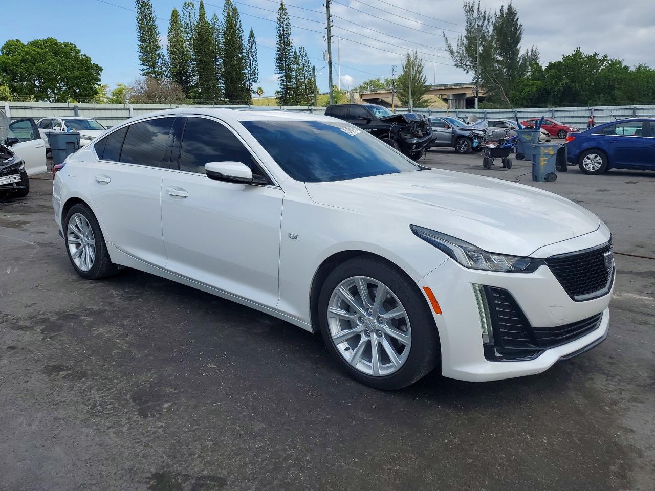 2021 Cadillac Ct5 Luxury White vin: 1G6DW5RK4M0125514
