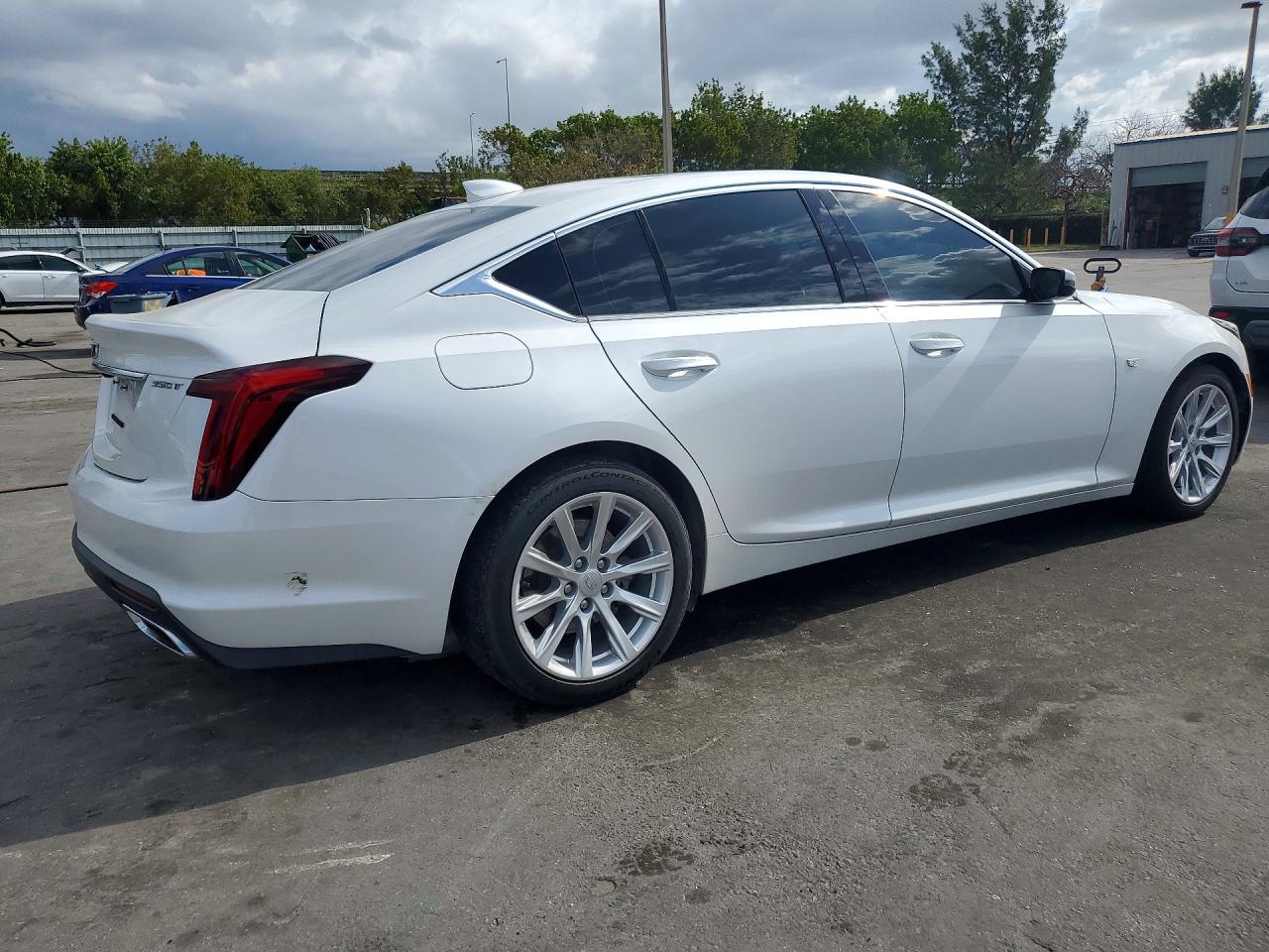 2021 Cadillac Ct5 Luxury White vin: 1G6DW5RK4M0125514