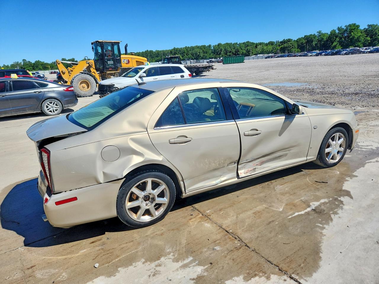 2007 Cadillac Sts Beige vin: 1G6DW677070128323