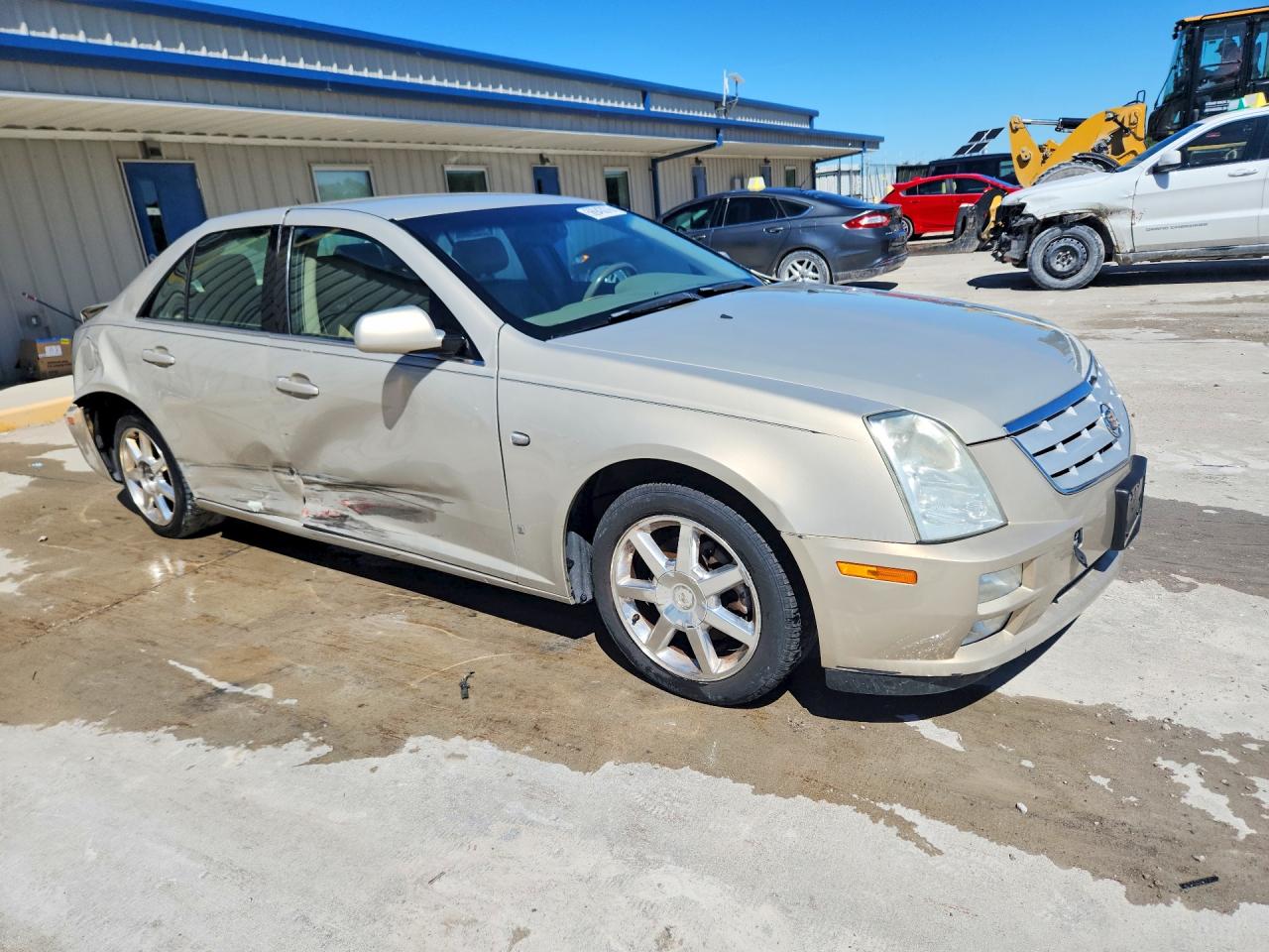 2007 Cadillac Sts Beige vin: 1G6DW677070128323