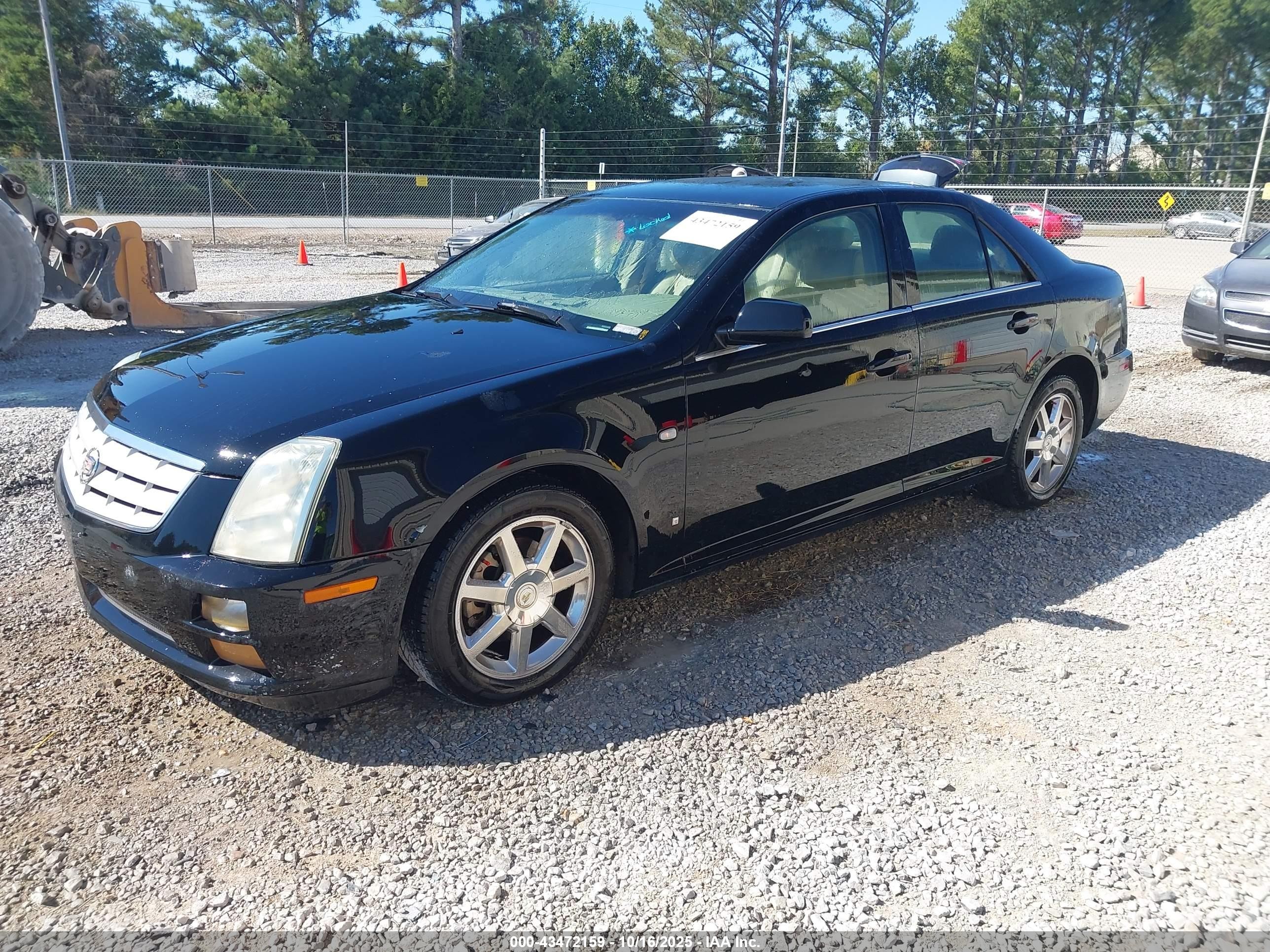 2007 Cadillac Sts V6 Black vin: 1G6DW677070130167