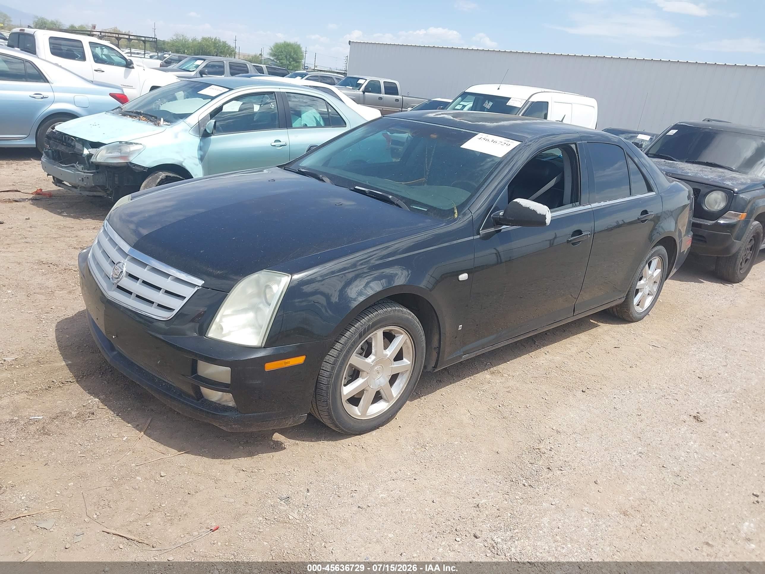 2007 Cadillac Sts V6 Black vin: 1G6DW677070170751