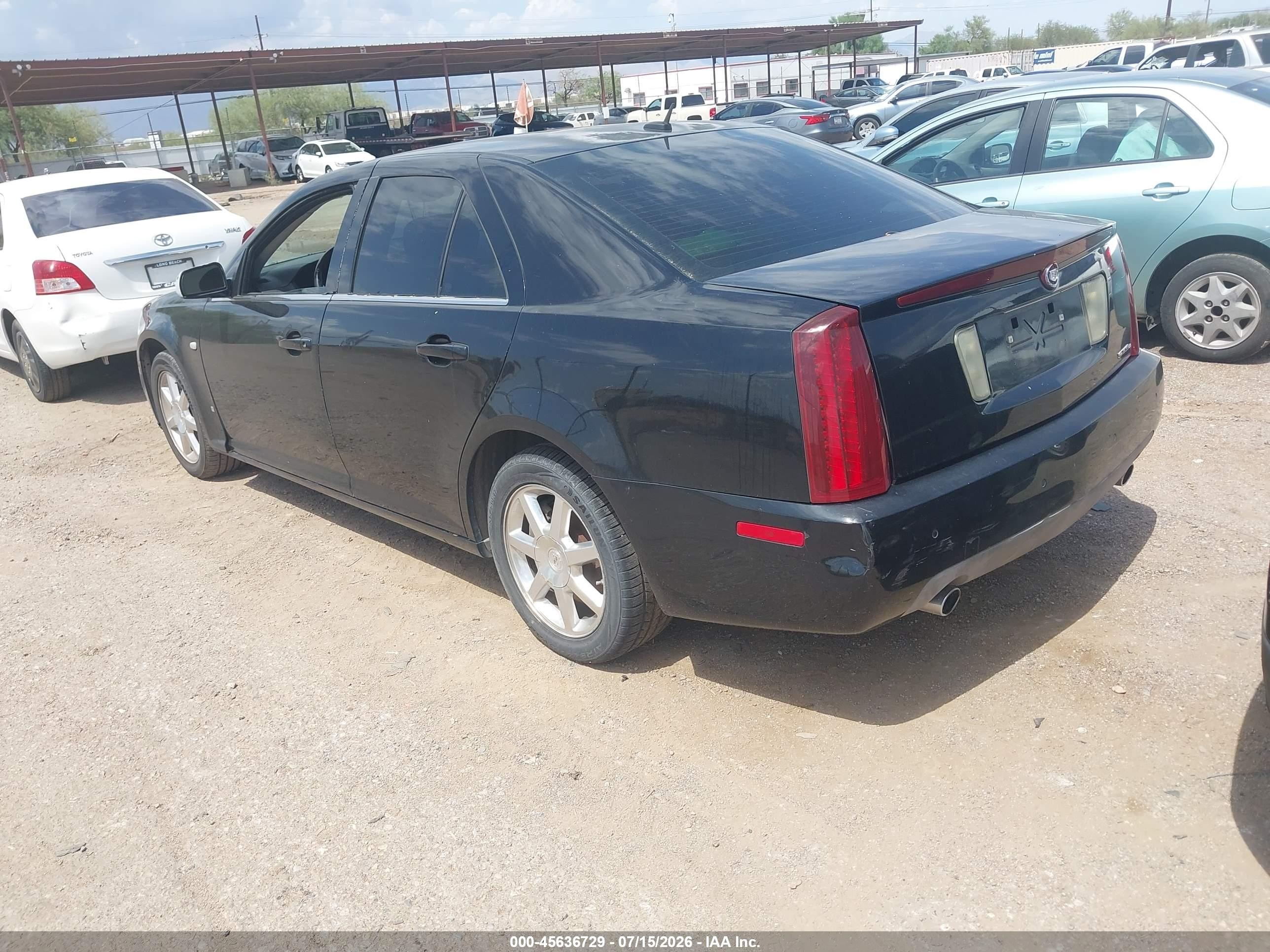 2007 Cadillac Sts V6 Black vin: 1G6DW677070170751