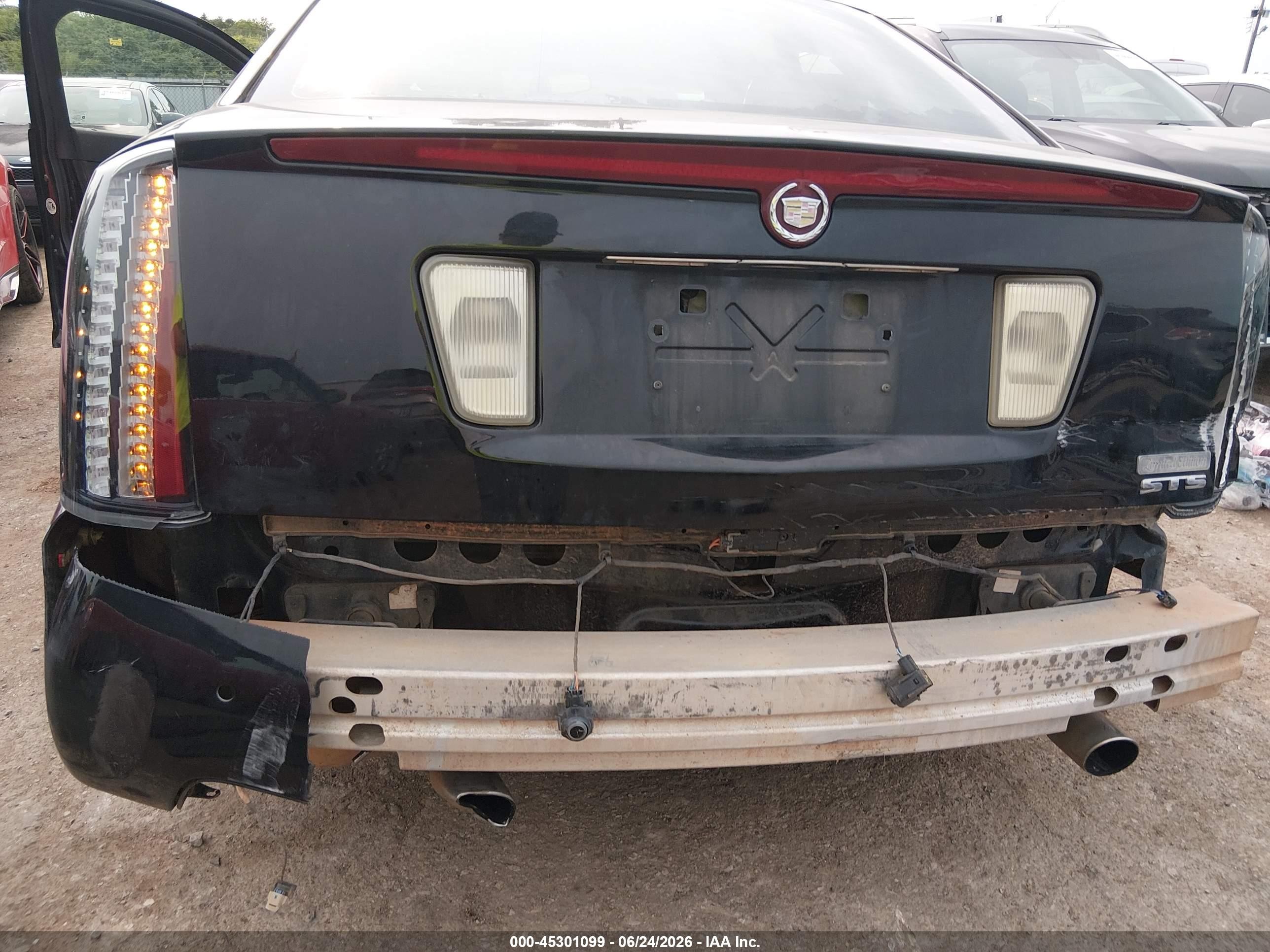 2005 Cadillac Sts V6 Black vin: 1G6DW677150151977