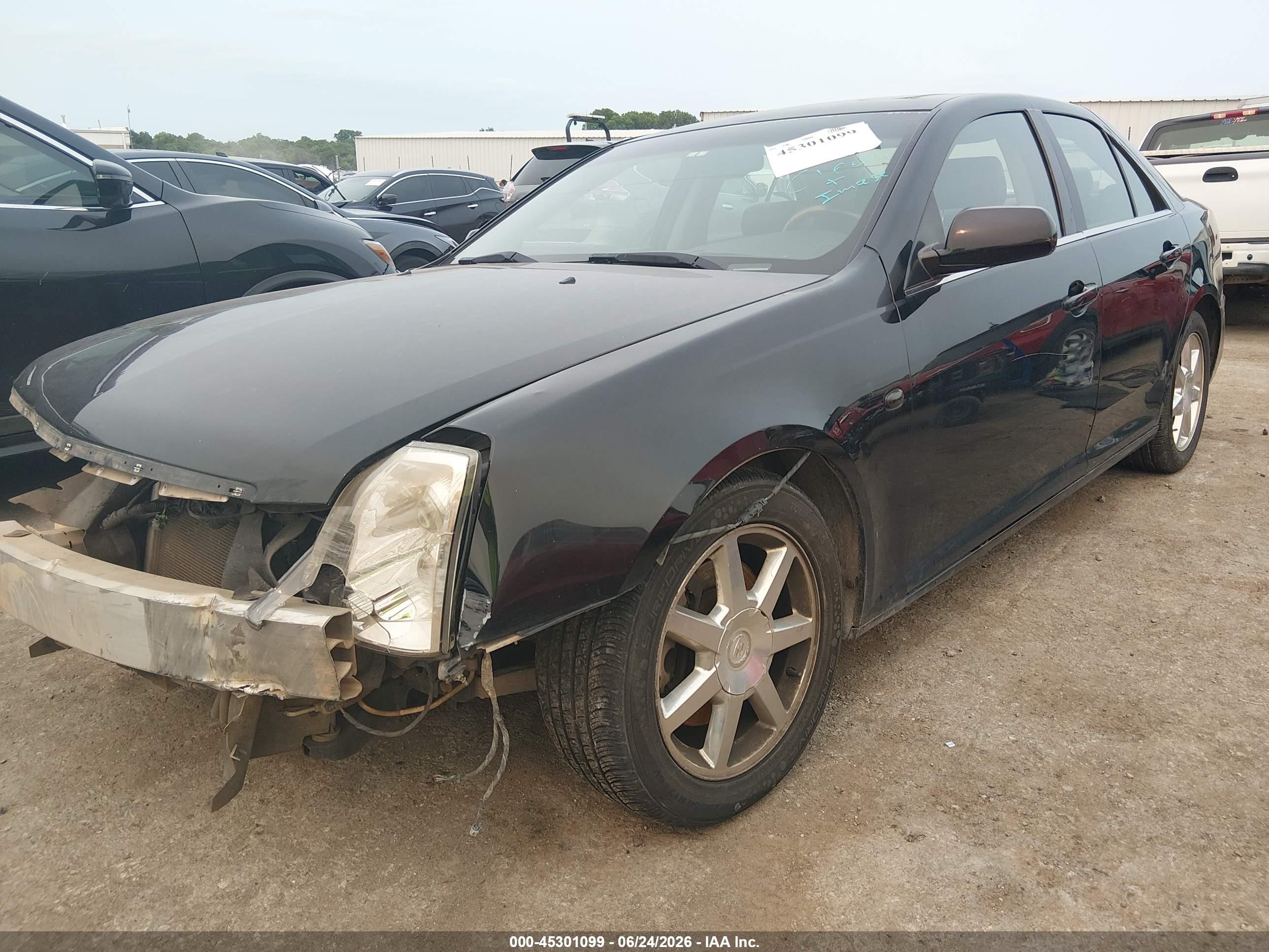 2005 Cadillac Sts V6 Black vin: 1G6DW677150151977