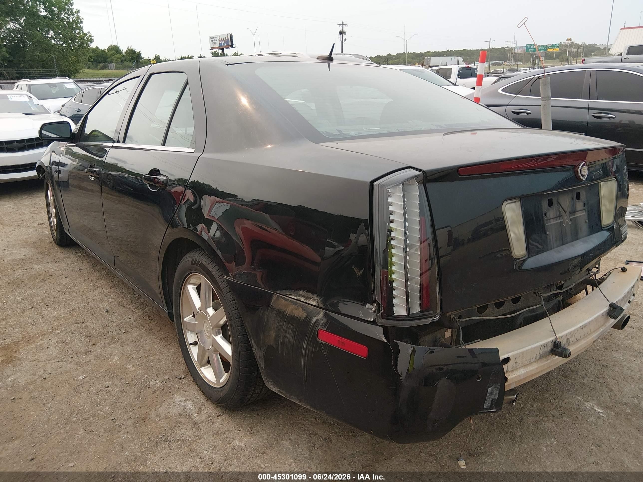 2005 Cadillac Sts V6 Black vin: 1G6DW677150151977