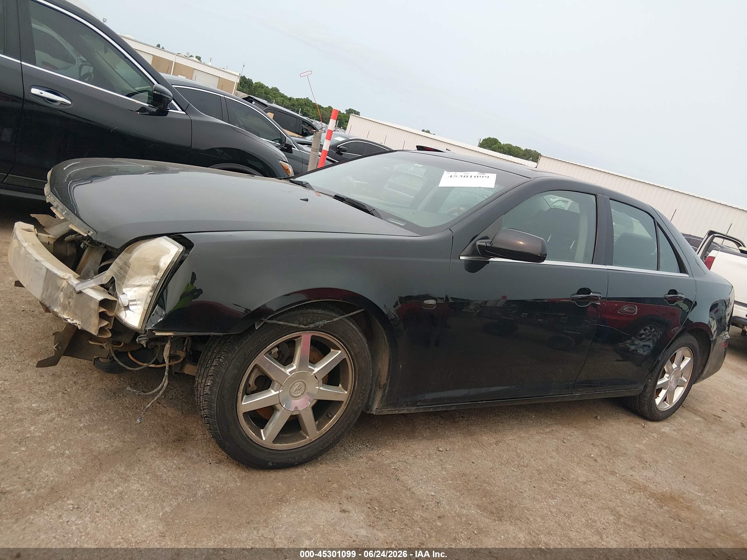 2005 Cadillac Sts V6 Black vin: 1G6DW677150151977