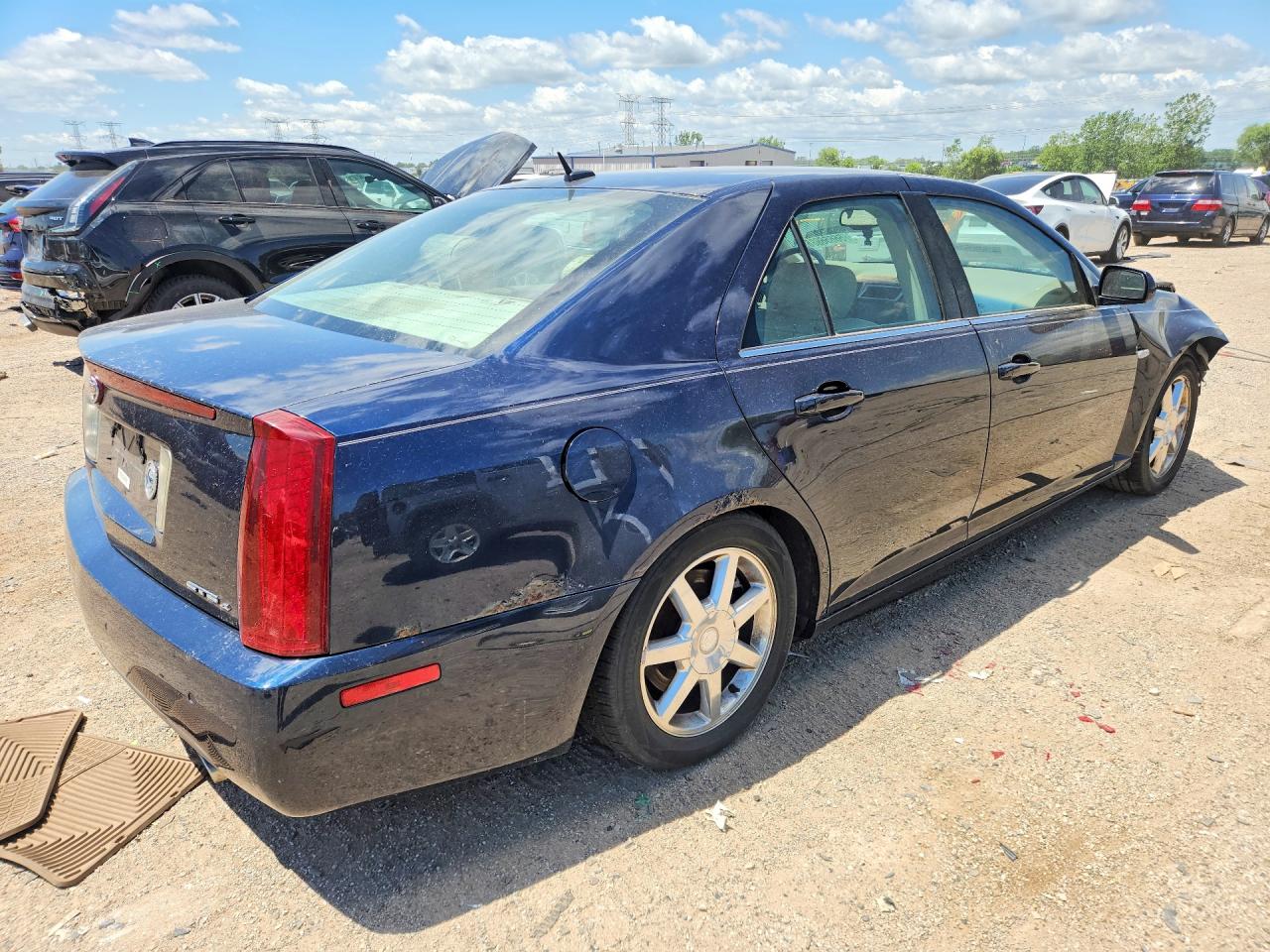 2006 Cadillac Sts Blue vin: 1G6DW677160220829
