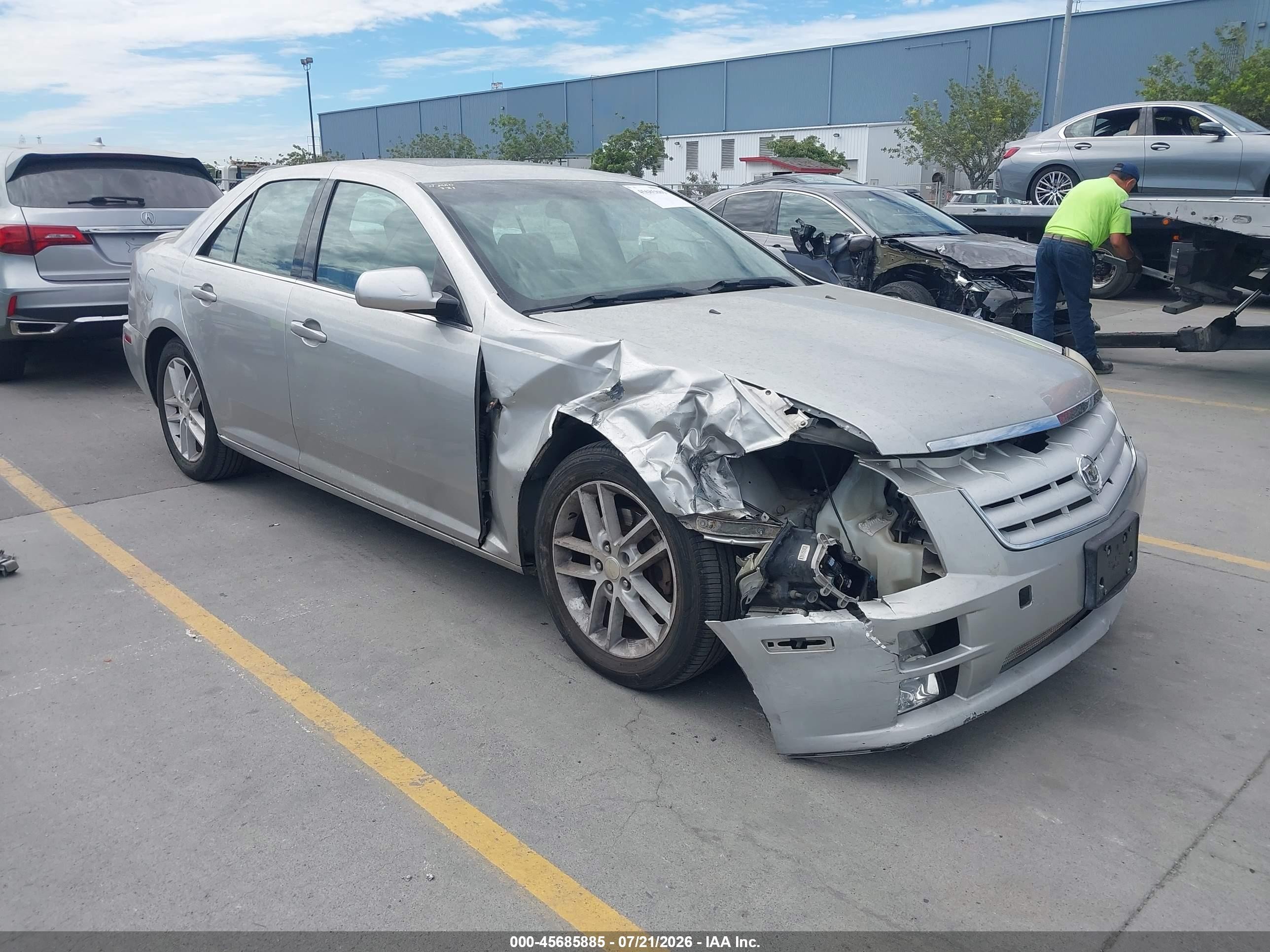 2006 Cadillac Sts V6 Silver vin: 1G6DW677260116883