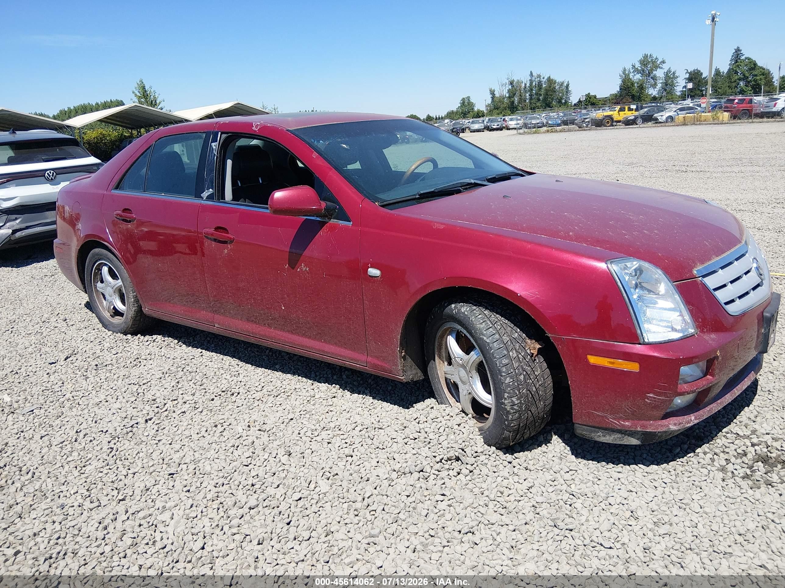2005 Cadillac Sts V6 Red vin: 1G6DW677350166688