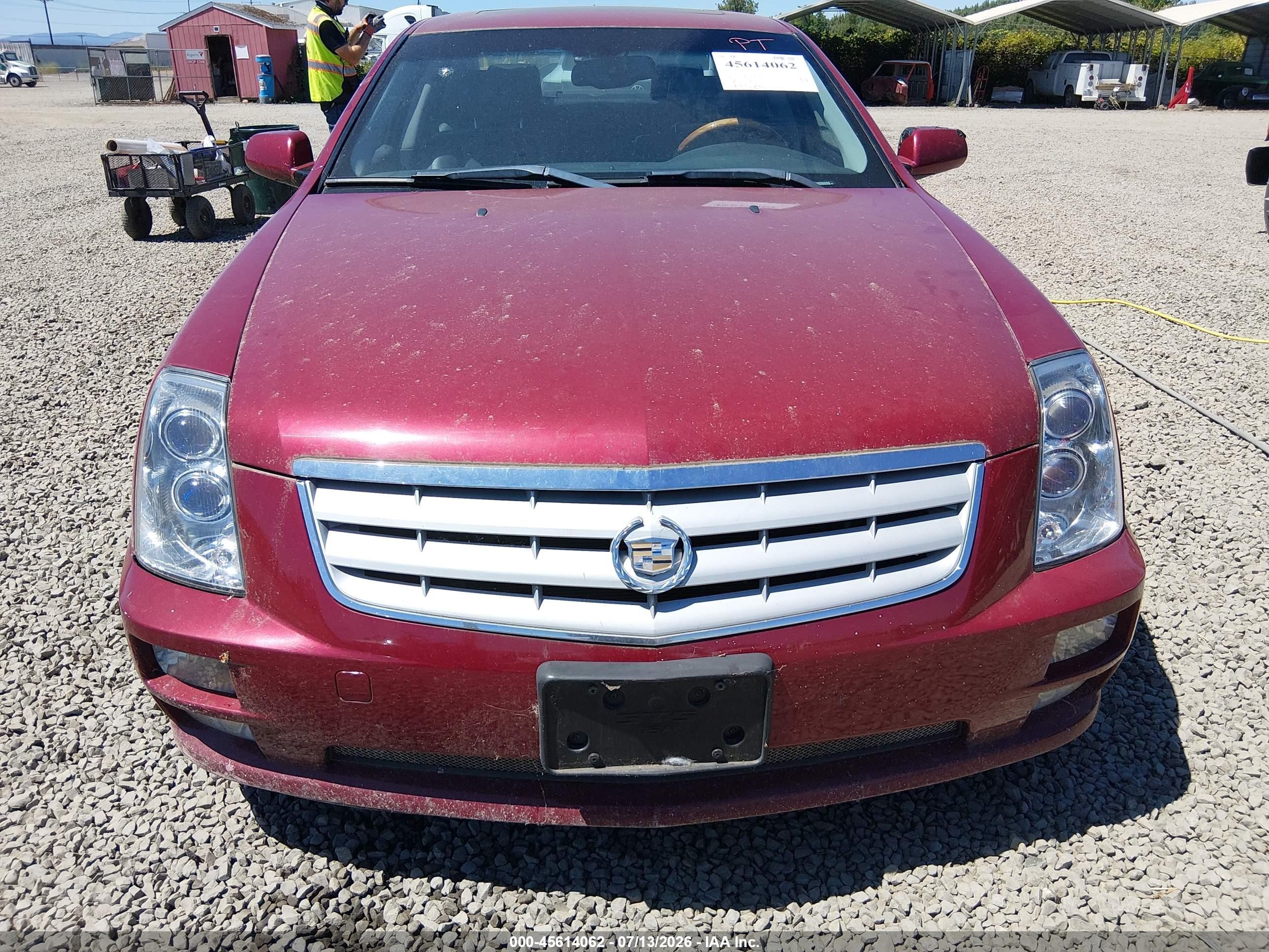 2005 Cadillac Sts V6 Red vin: 1G6DW677350166688