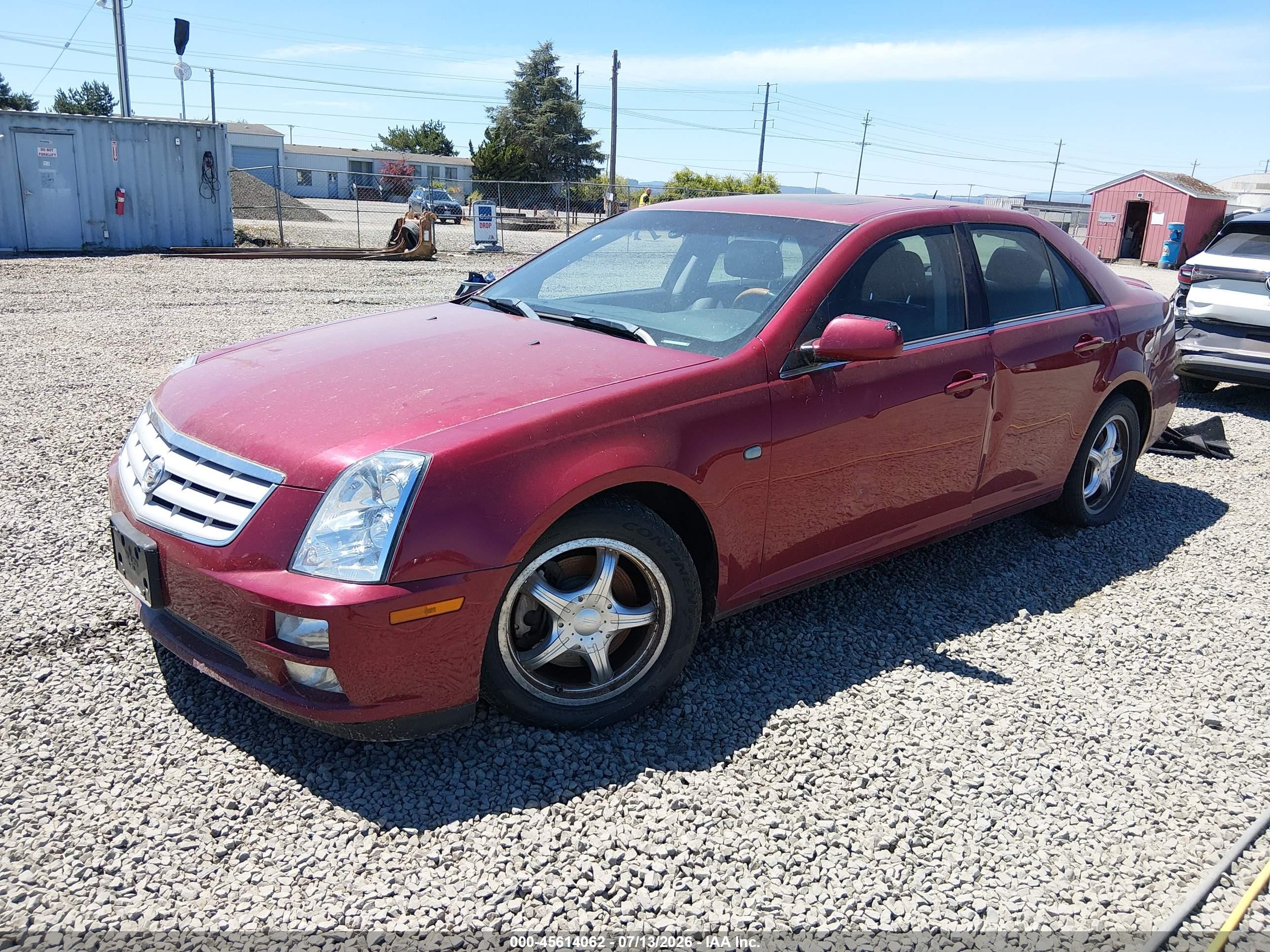 2005 Cadillac Sts V6 Red vin: 1G6DW677350166688