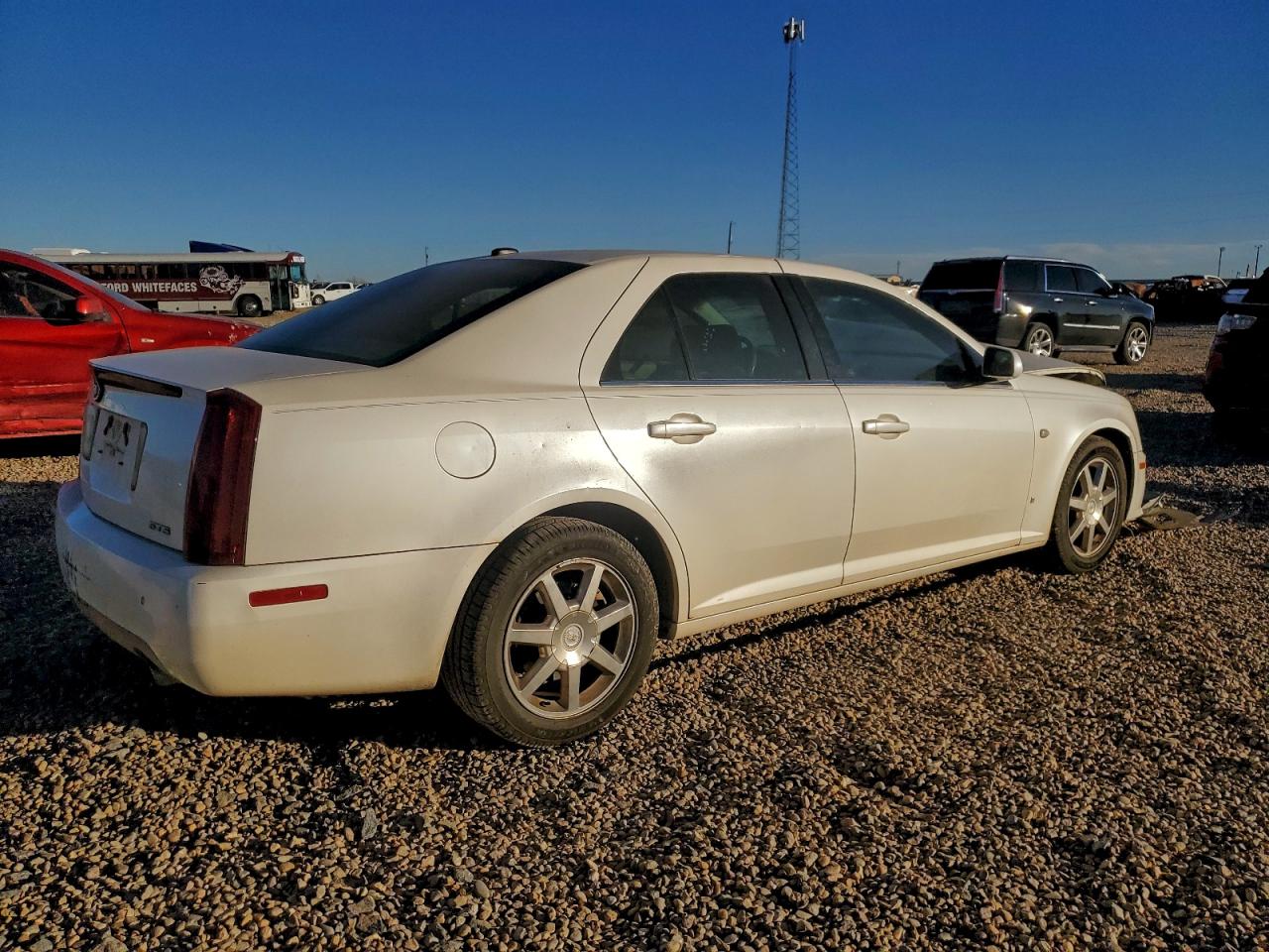 2007 Cadillac Sts White vin: 1G6DW677370125187