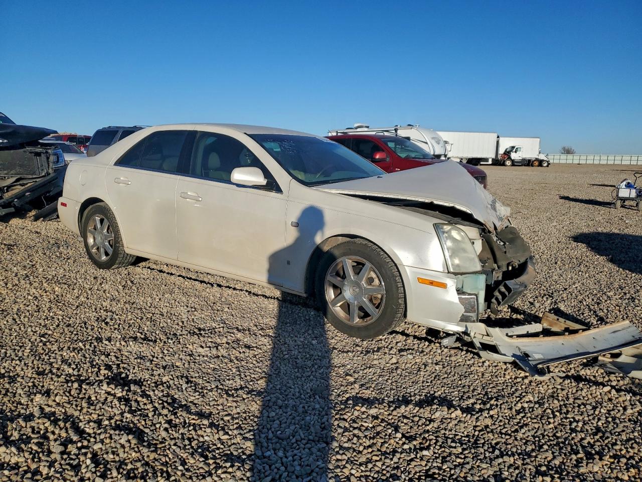 2007 Cadillac Sts White vin: 1G6DW677370125187