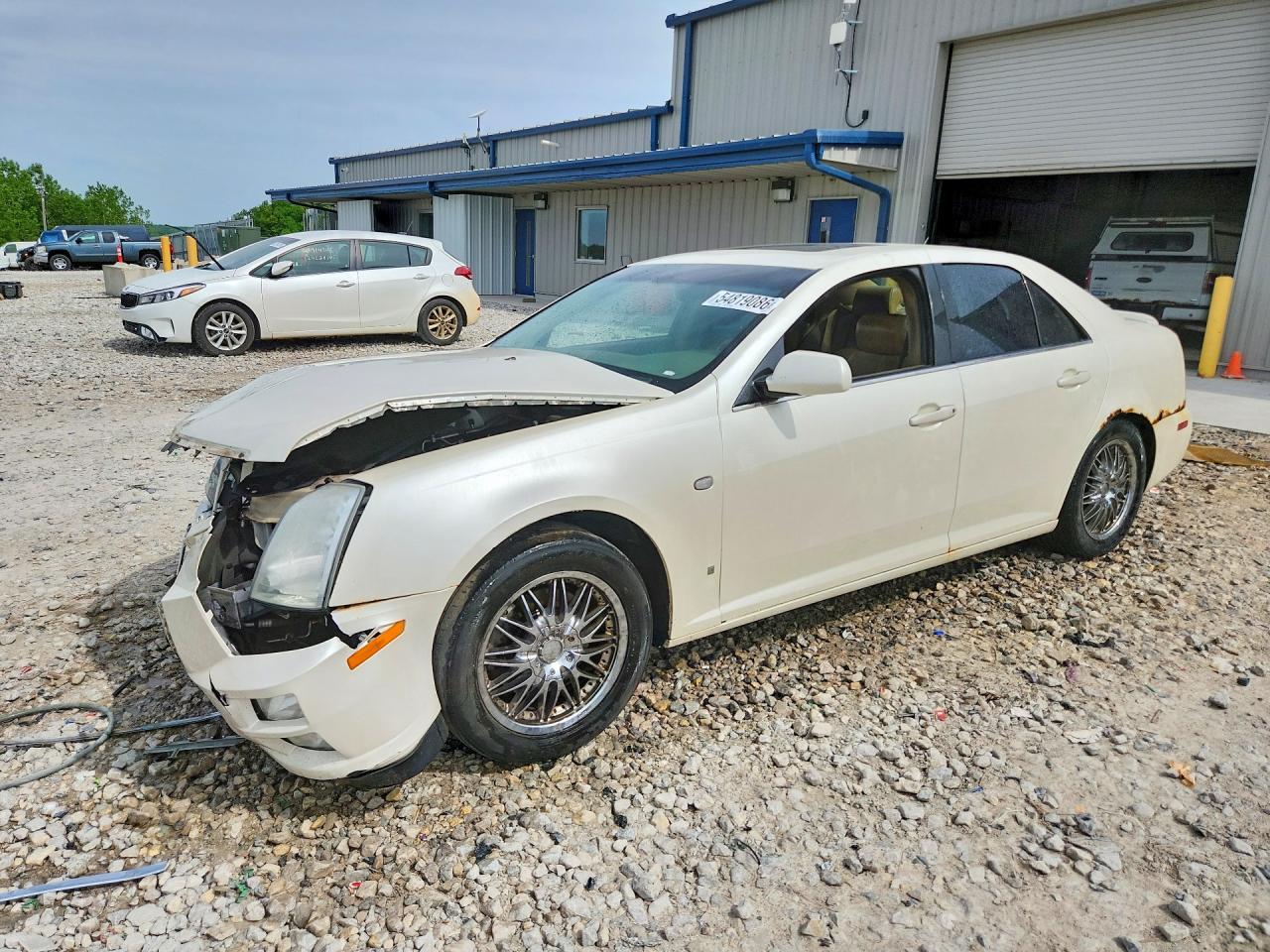 2007 Cadillac Sts White vin: 1G6DW677370136044