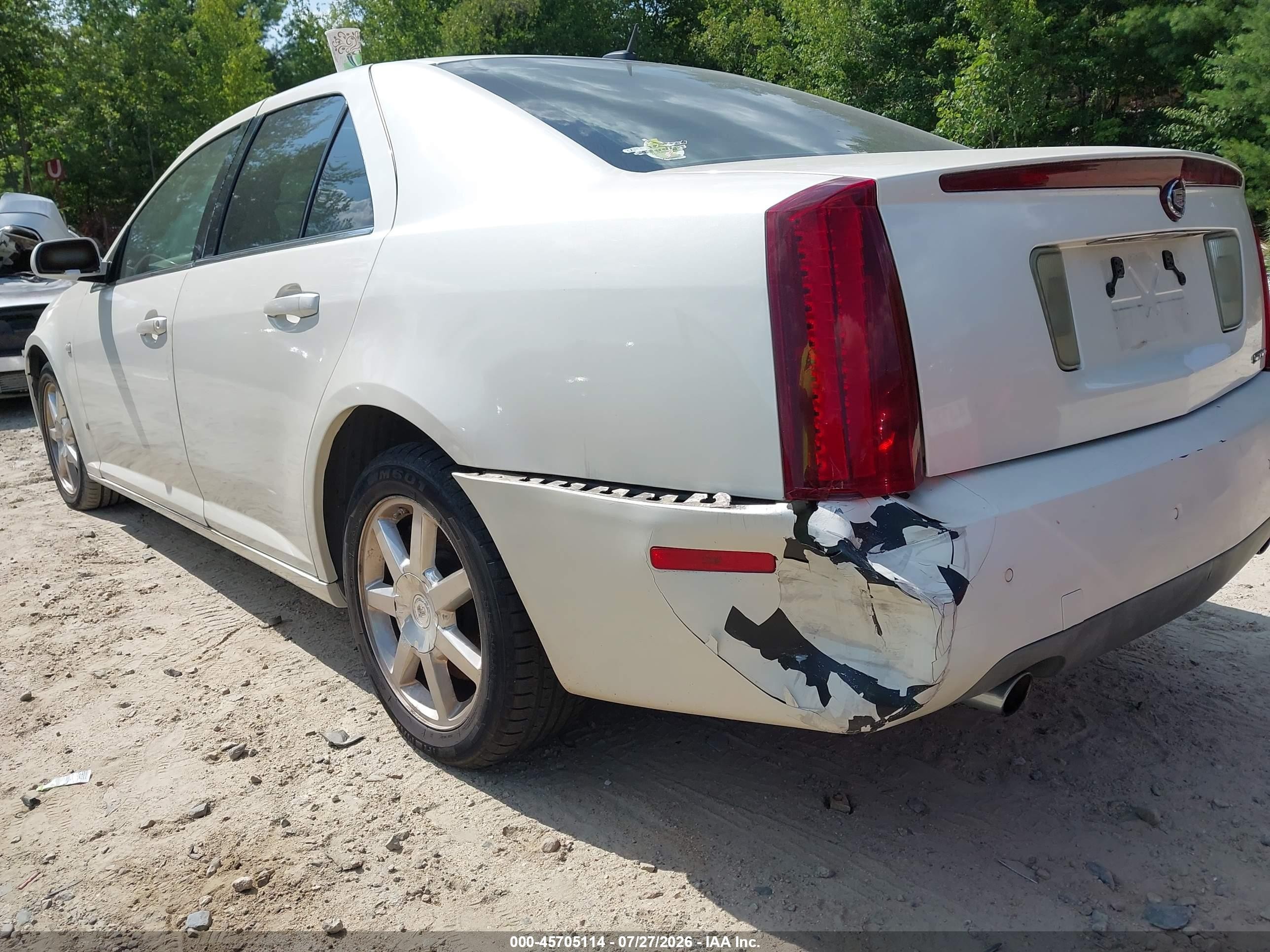 2007 Cadillac Sts V6 White vin: 1G6DW677670179955