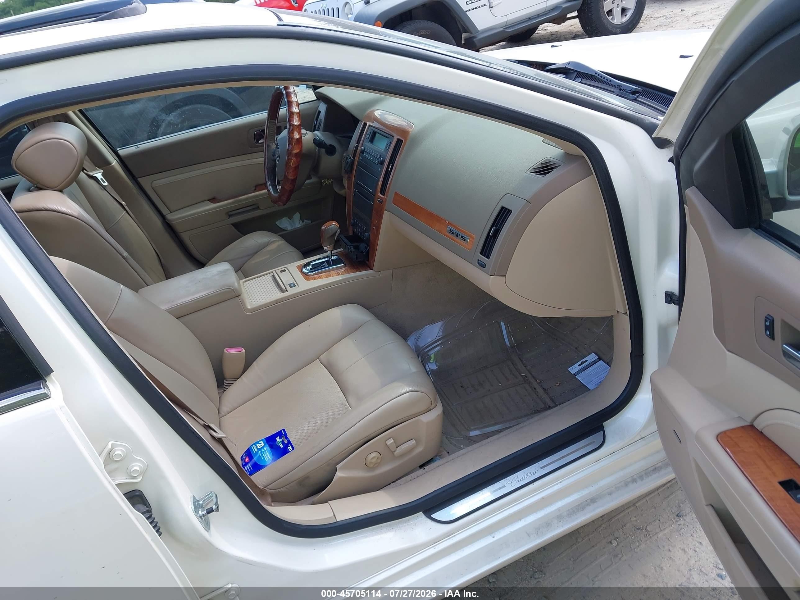 2007 Cadillac Sts V6 White vin: 1G6DW677670179955
