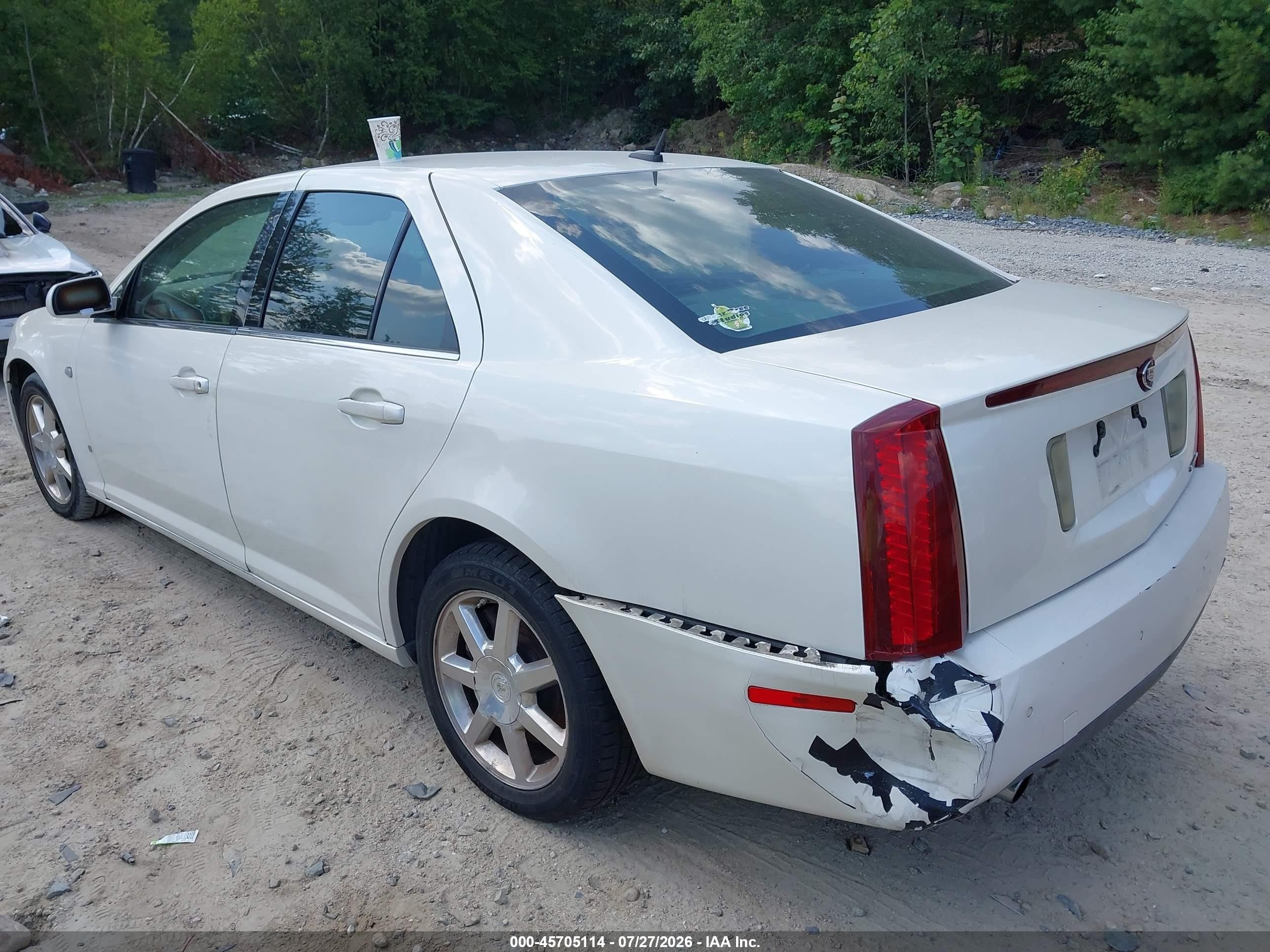 2007 Cadillac Sts V6 White vin: 1G6DW677670179955